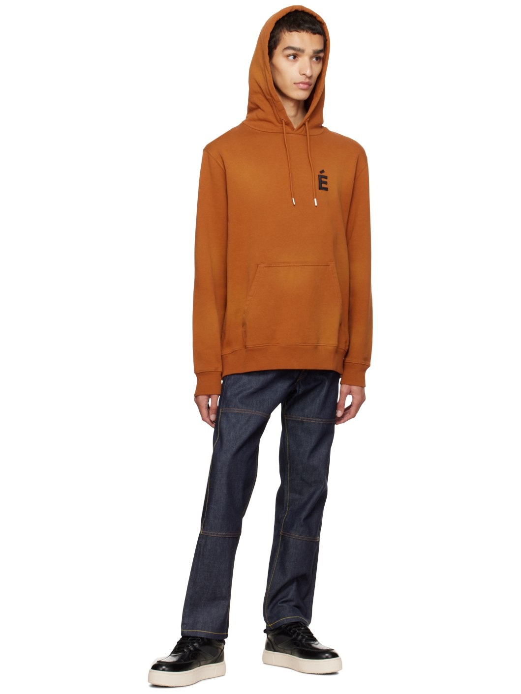 Orange Klein Patch Hoodie - 4