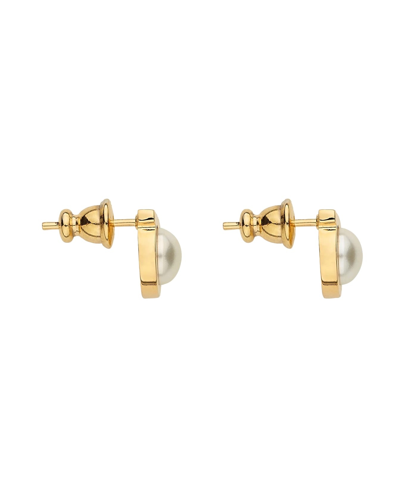 Gancini Pearl Earrings - 2