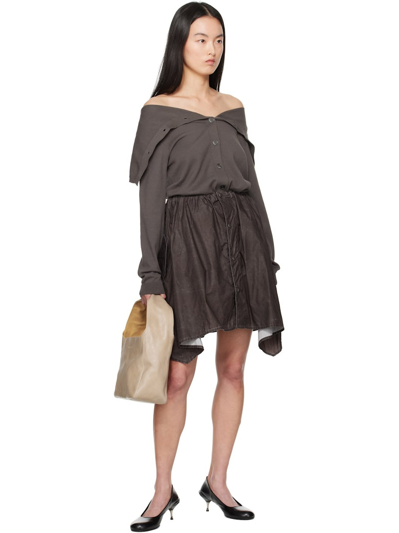 Our Legacy Brown Mainsail Miniskirt outlook