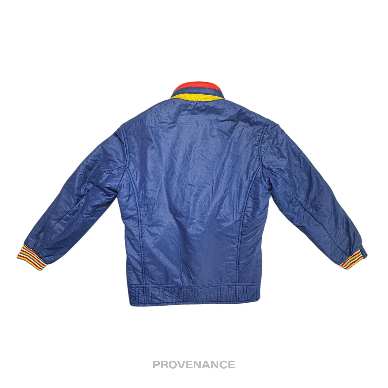 Moncler Light Ski Jacket - Blue Grenoble Logo Yellow Red - 4