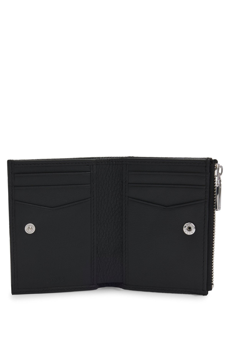 BOSS LOGO-LETTERING WALLET IN GRAINED LEATHER outlook