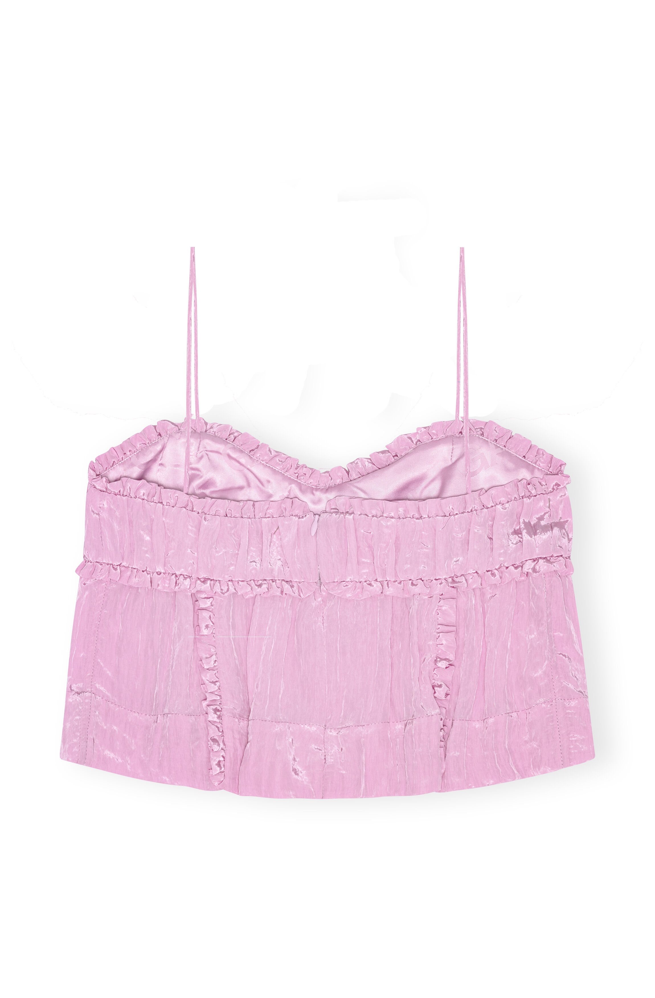 PINK SHINY TECH STRAP TOP - 6