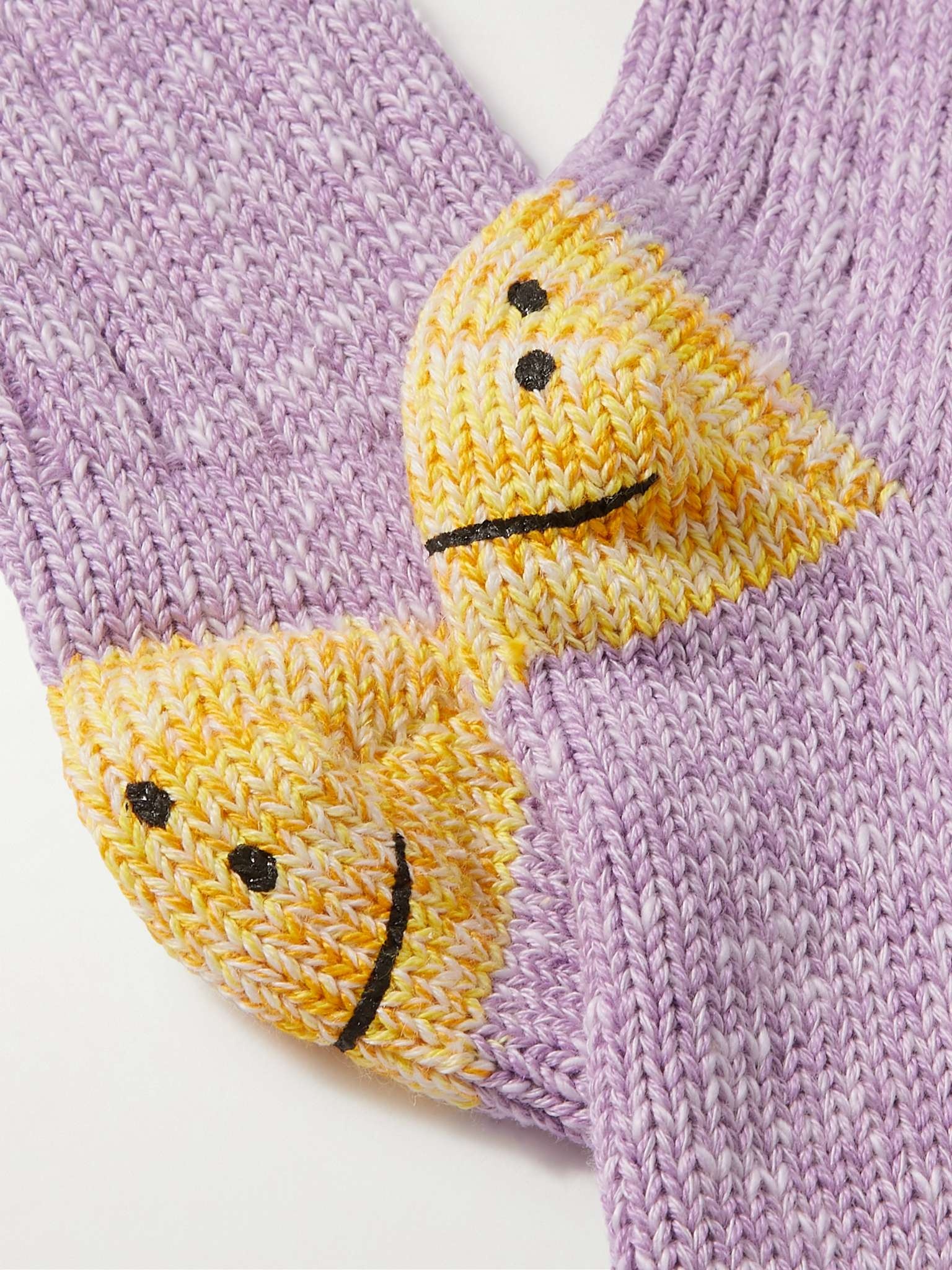 Intarsia Cotton-Blend Socks - 3