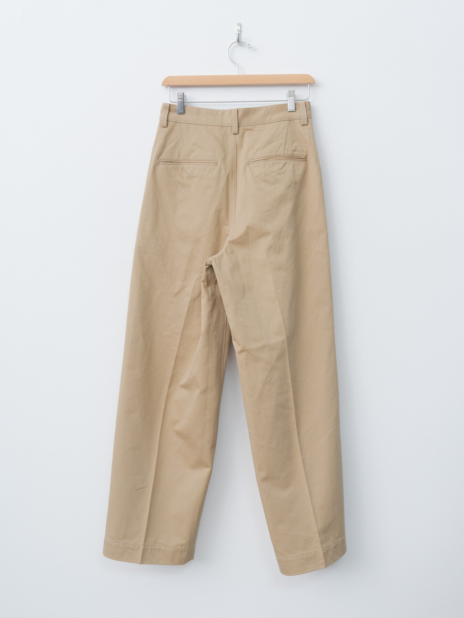 Washed Finx Chino One-Tuck Pants - Camel Brown - 6