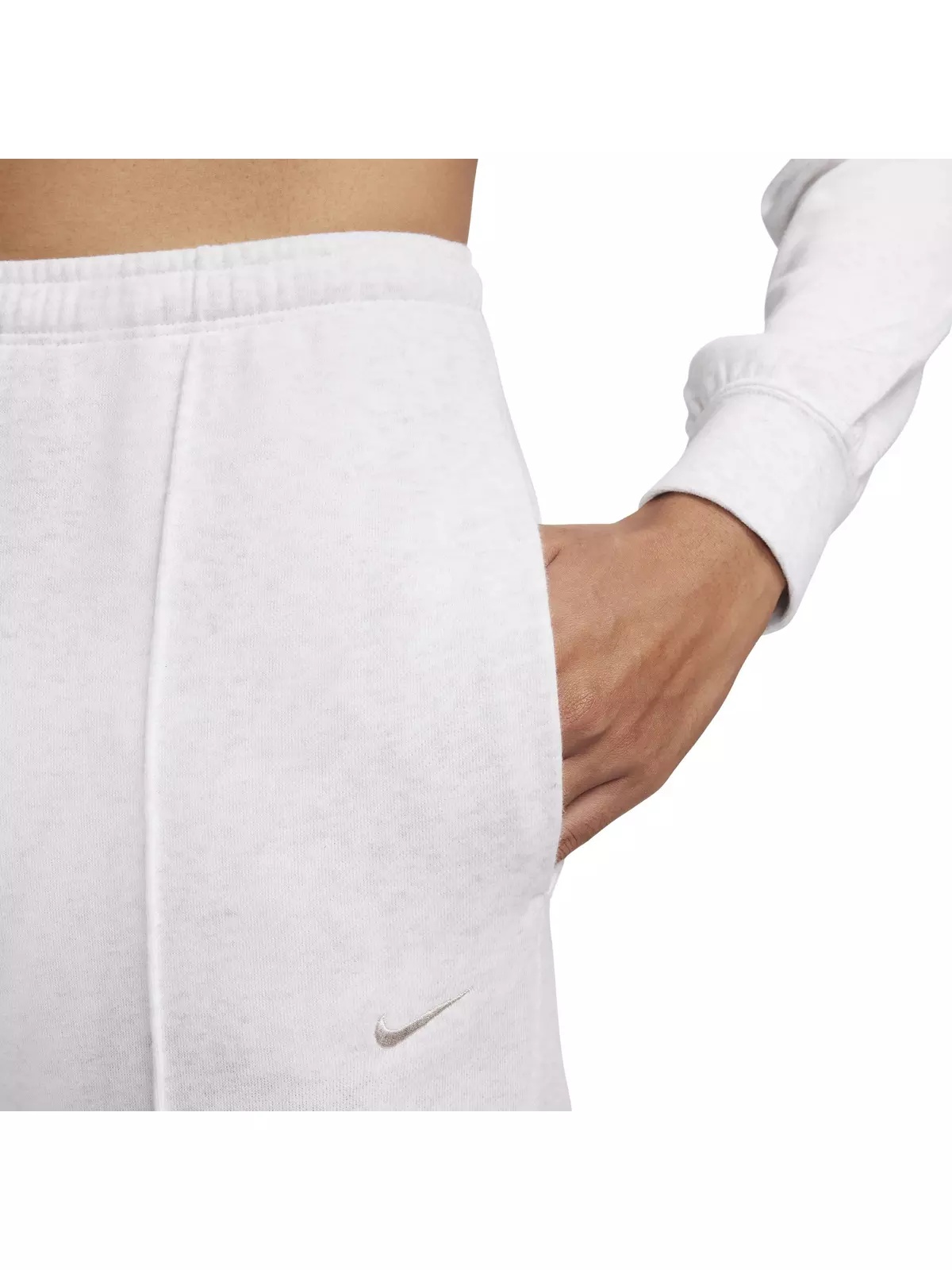 Women's Sportswear Chill French Terry High-Waisted Sweatpants -Birch Heather - 4