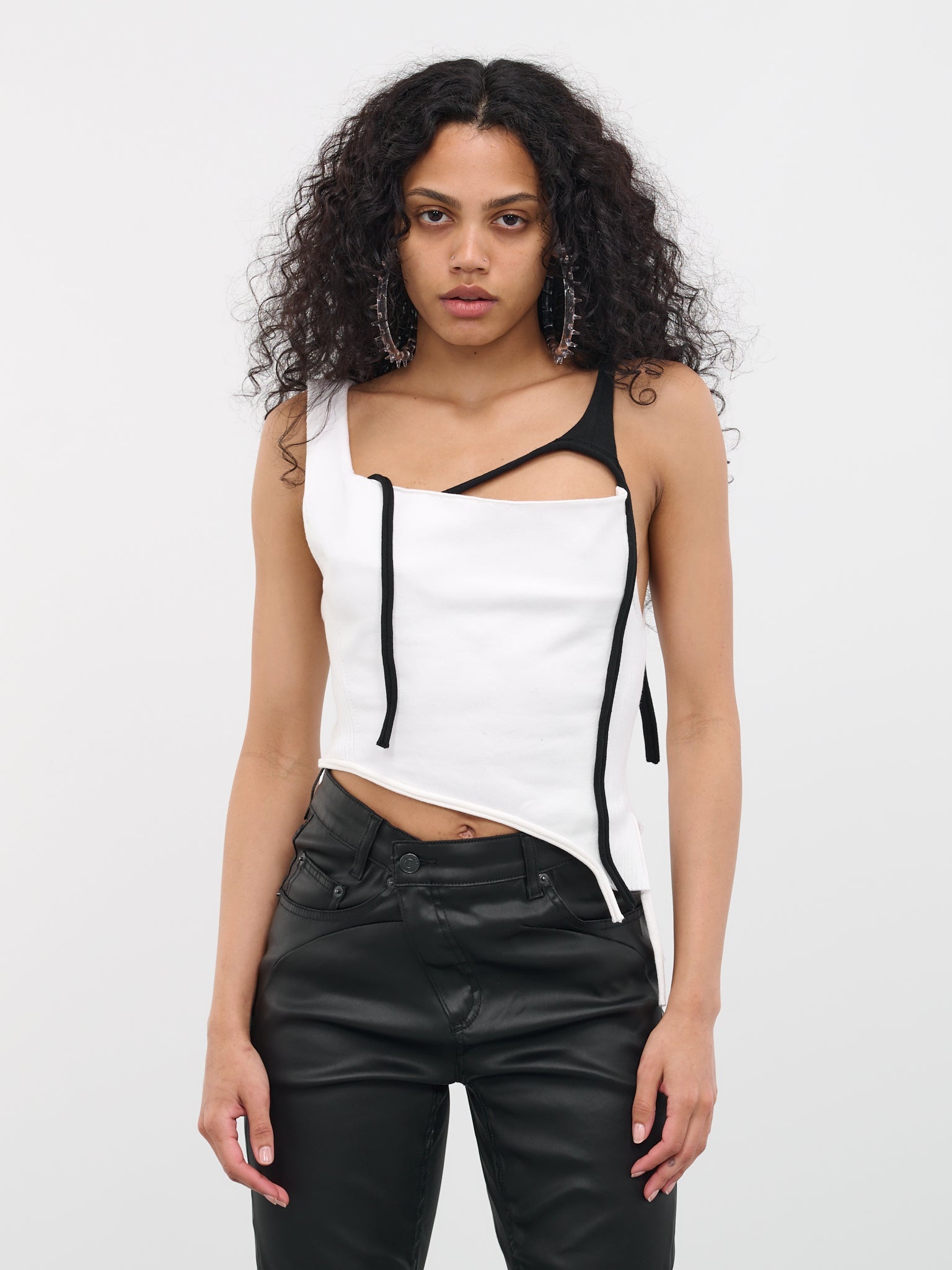 Asymmetric Bustier Top - 1