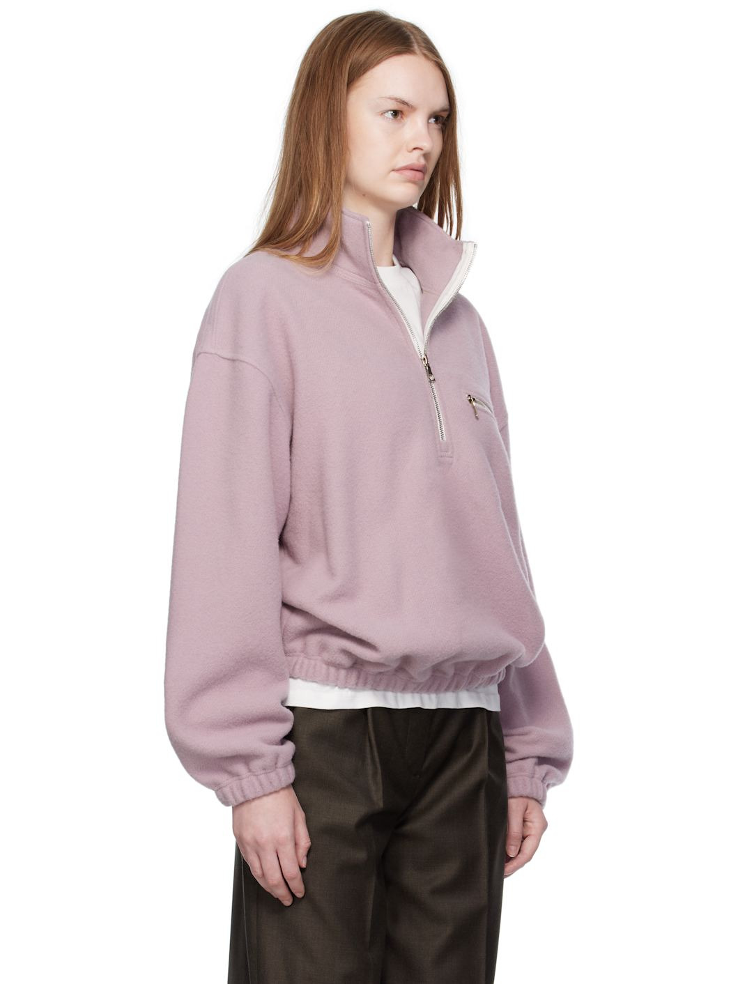 Purple Fleece Sweater - 2