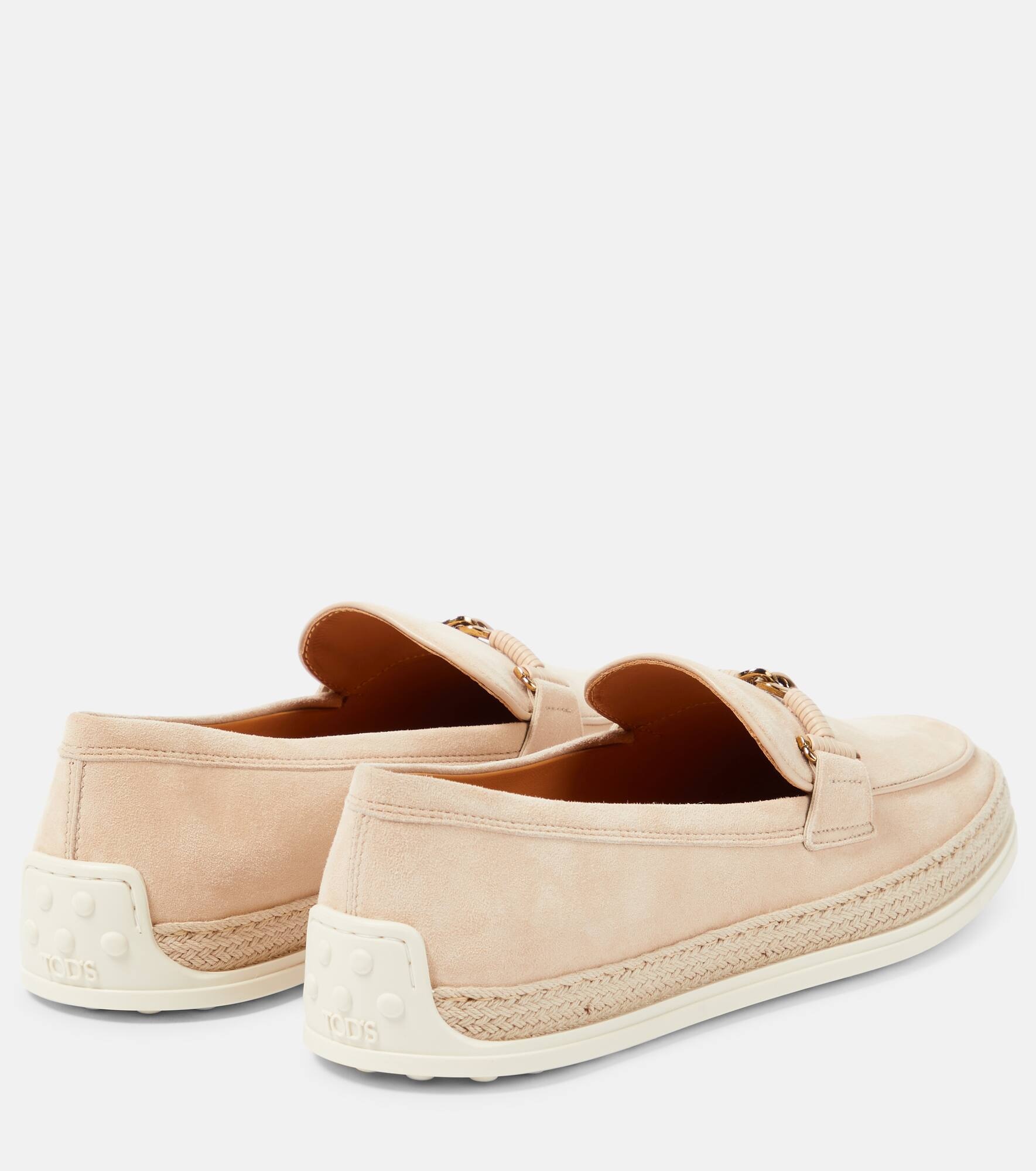 T Ring suede loafers - 3