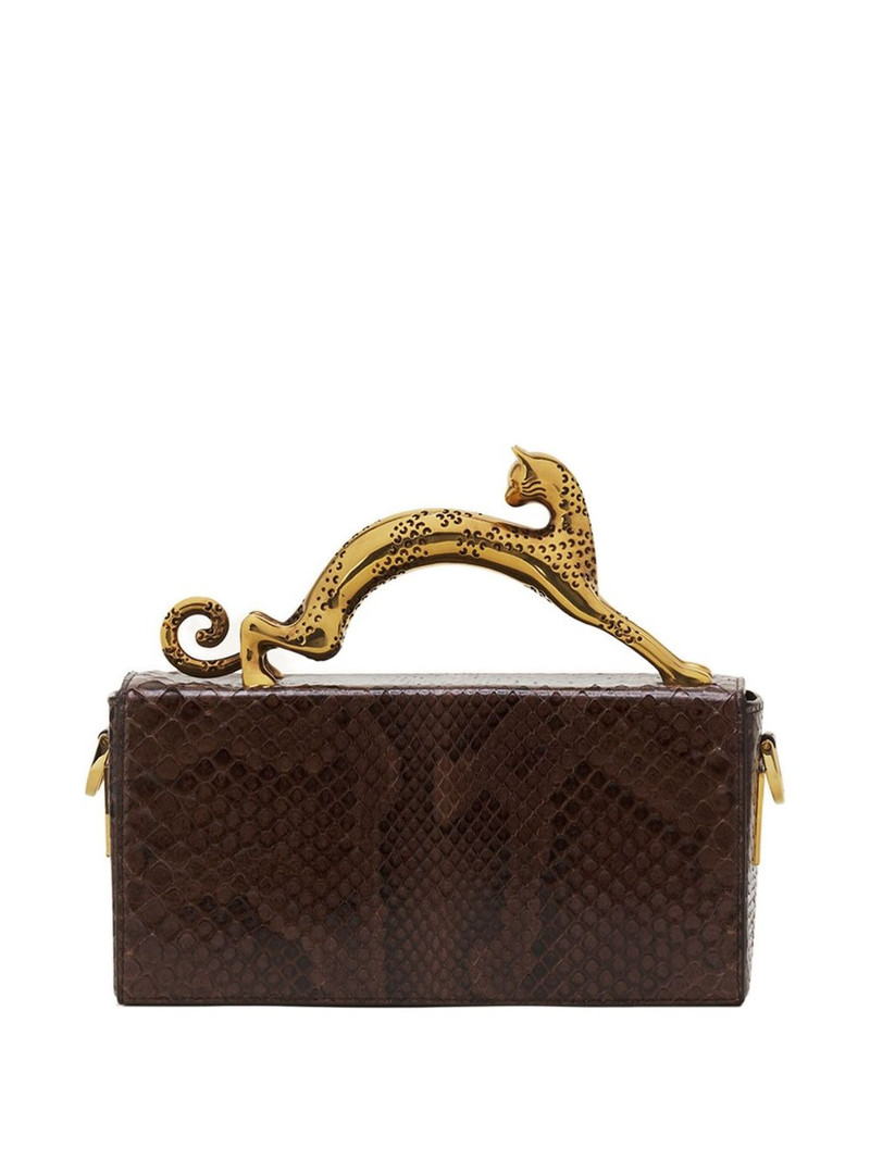 Lanvin mini python cat handle bag outlook