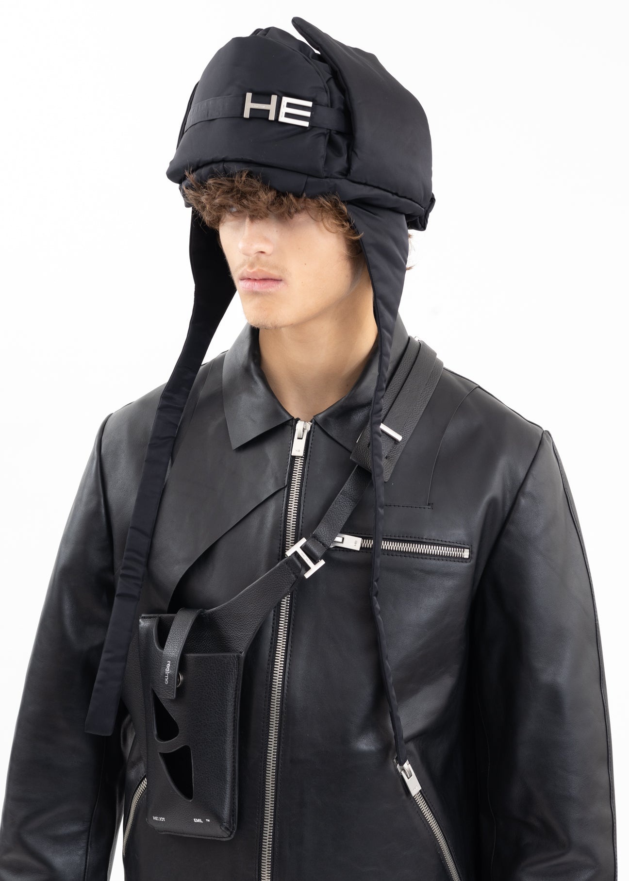 BLACK SURREPTITIOUS TRAPPER HAT - 8
