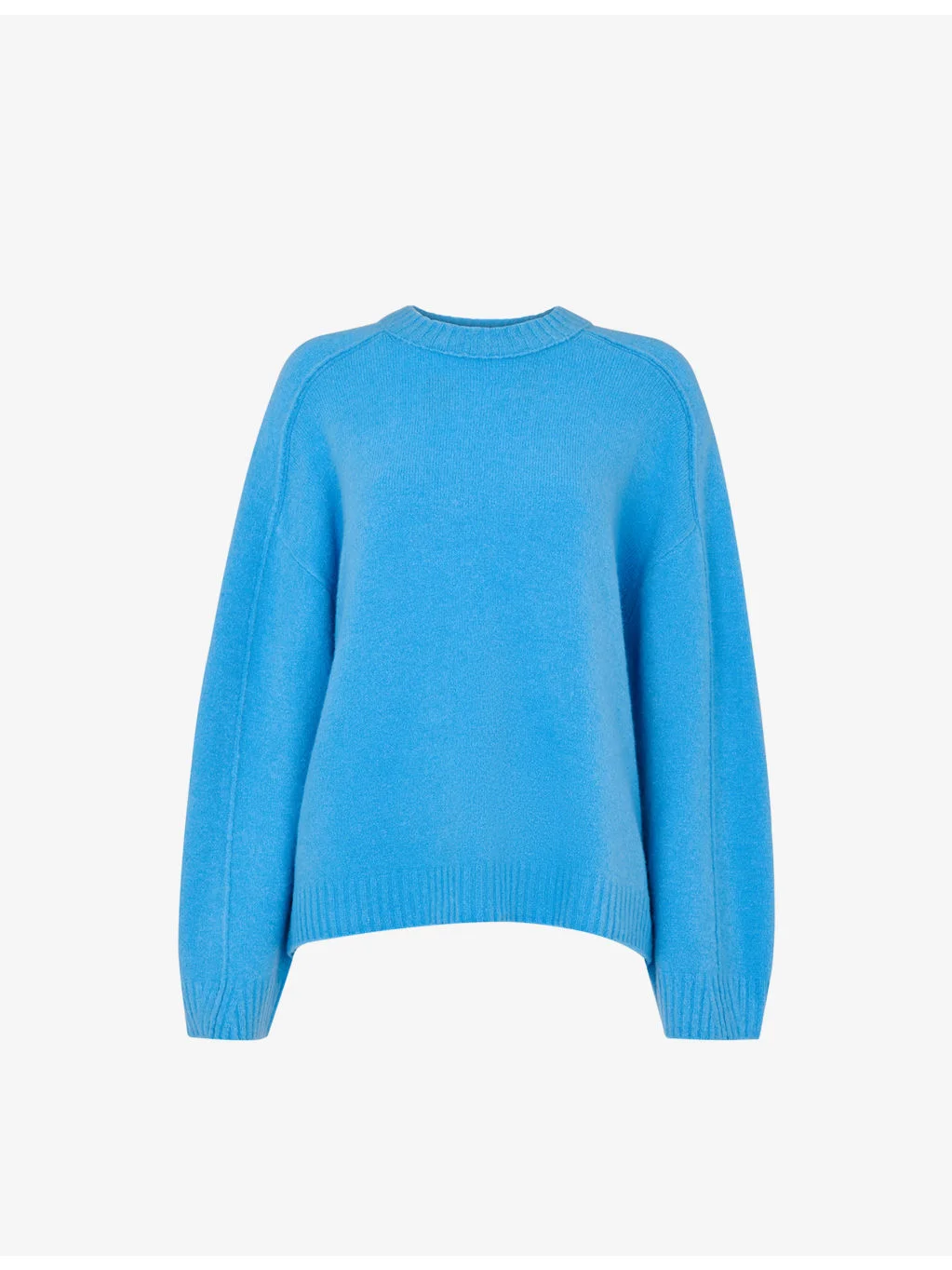 Round-Neck Exposed-Seam Wool-Blend Jumper - 1
