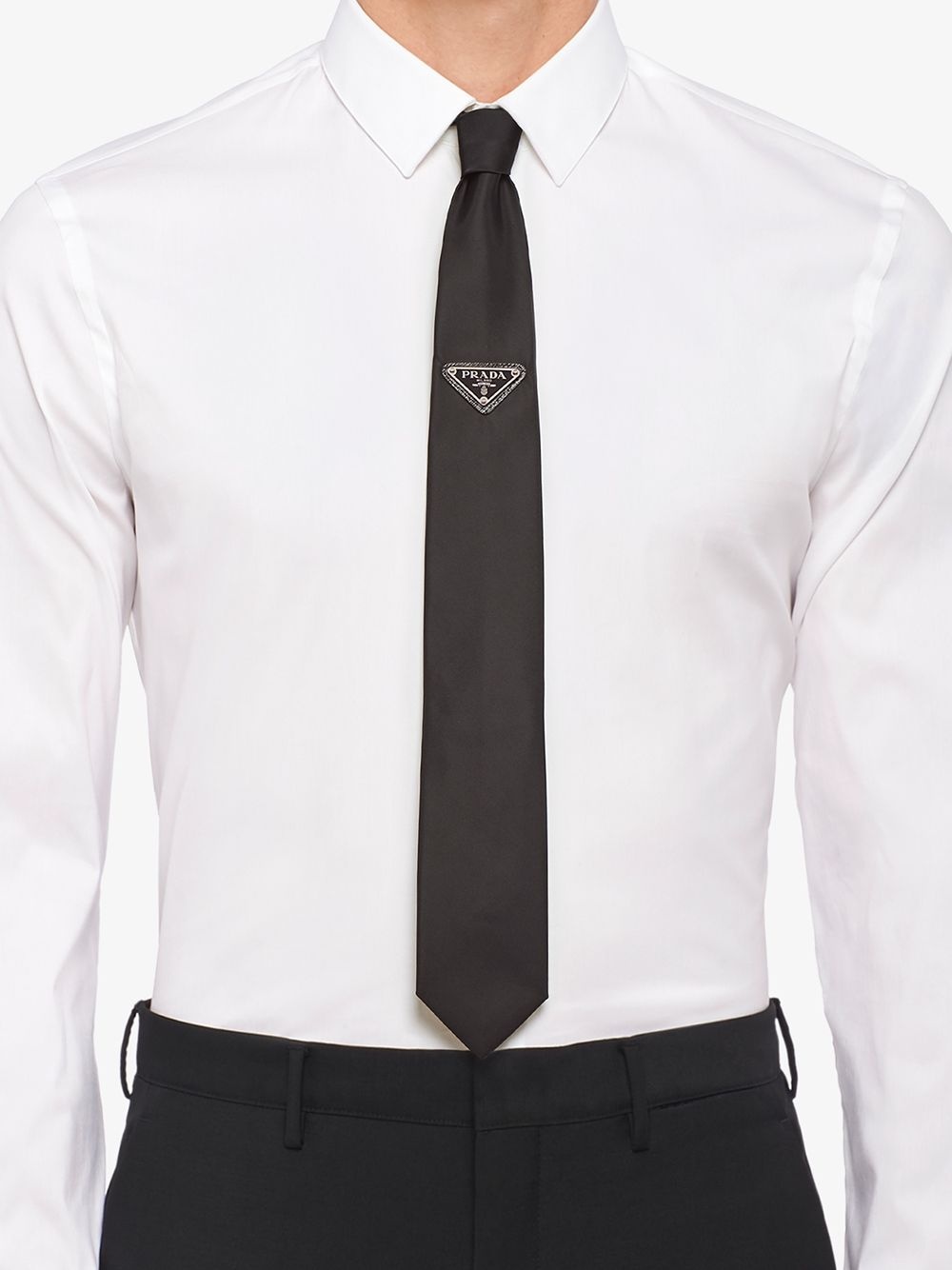 Re-Nylon gabardine tie - 3