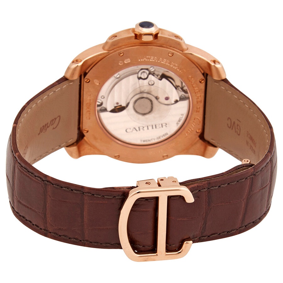 Cartier Caliber Silver Dial 18k Pink Gold Men's Watch WGCA0003 - 3