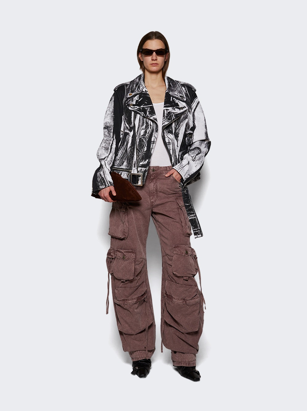 Fern Cargo Pants Washed Mauve - 2