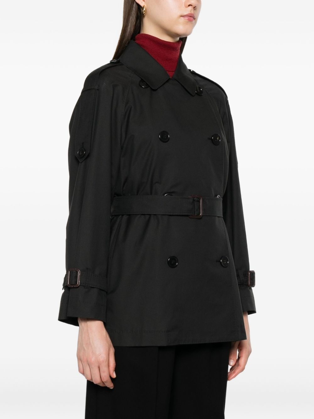 double-breasted belted jacket - 3