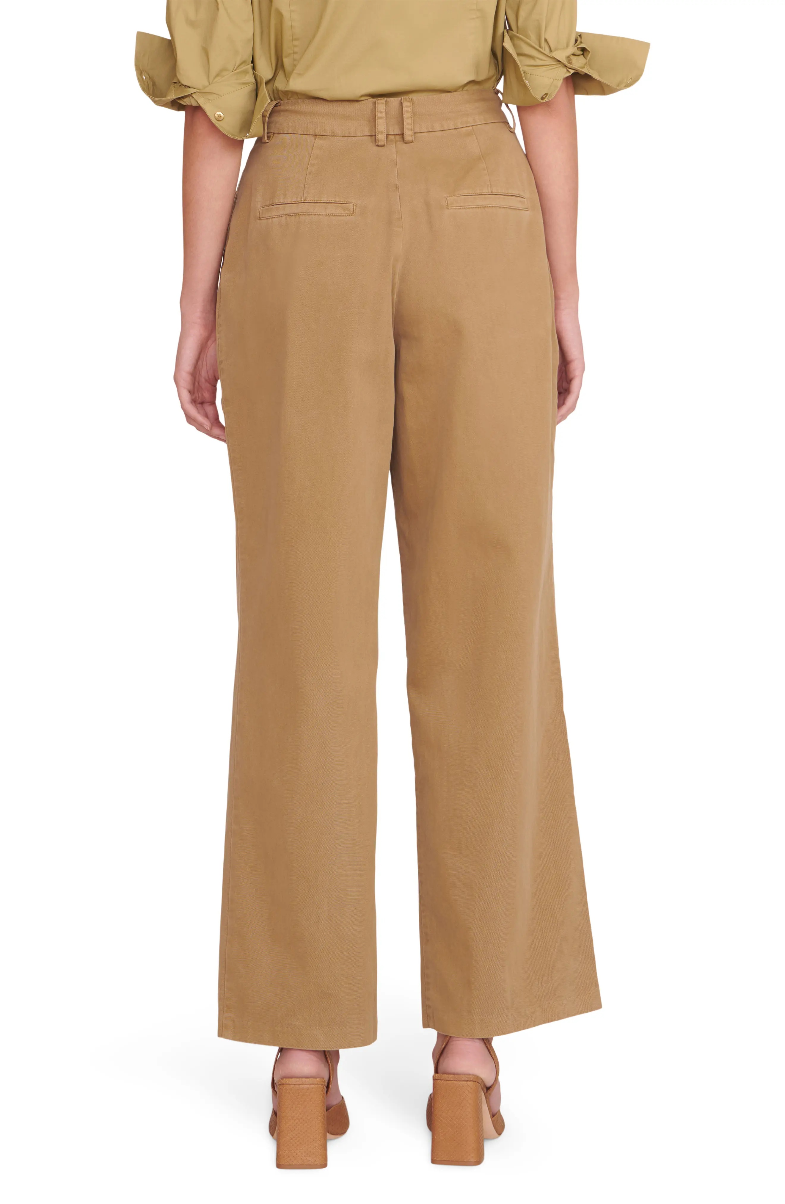 Luisa Wide Leg Cotton Twill Pants - 2