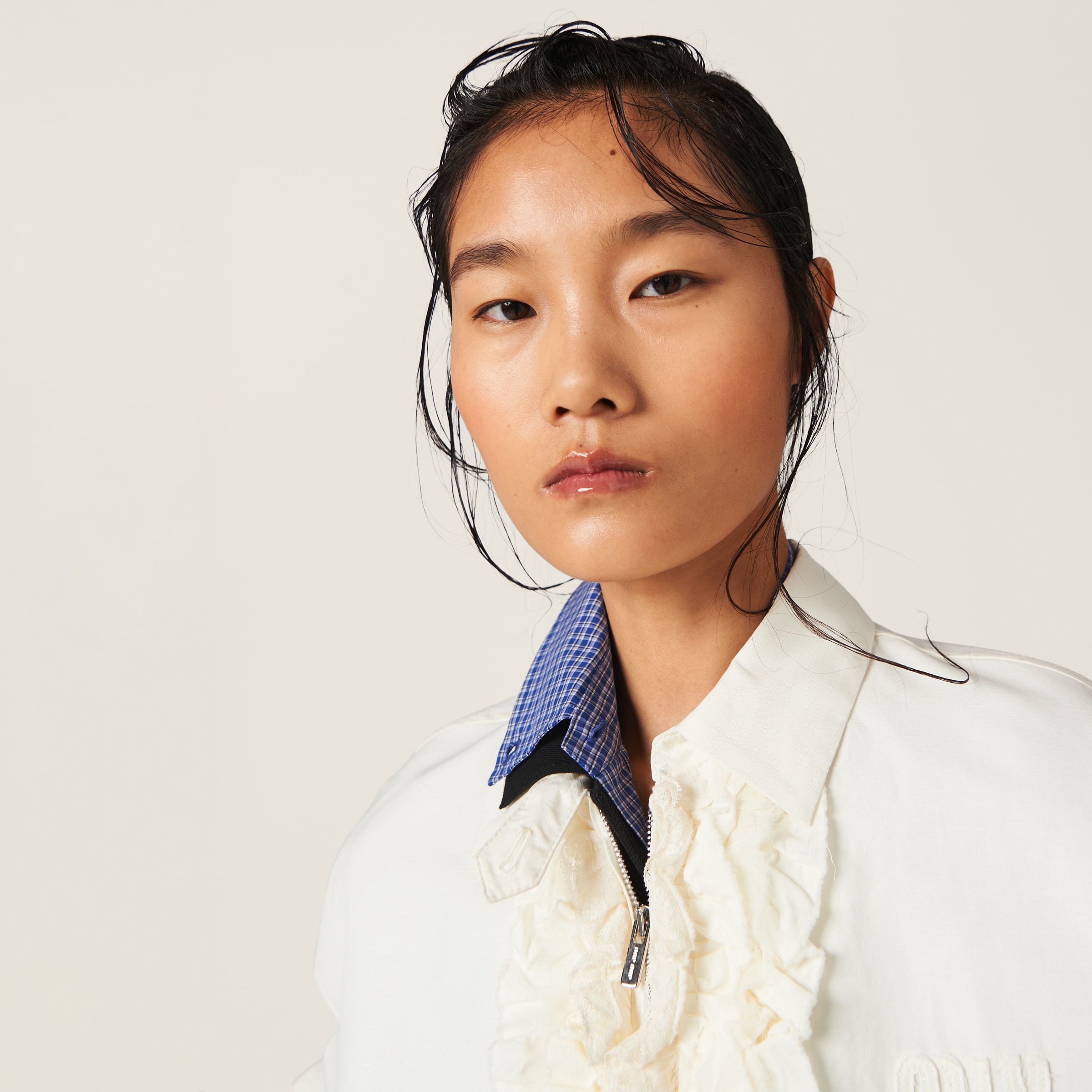 Washed slubbed canvas blouson jacket - 4
