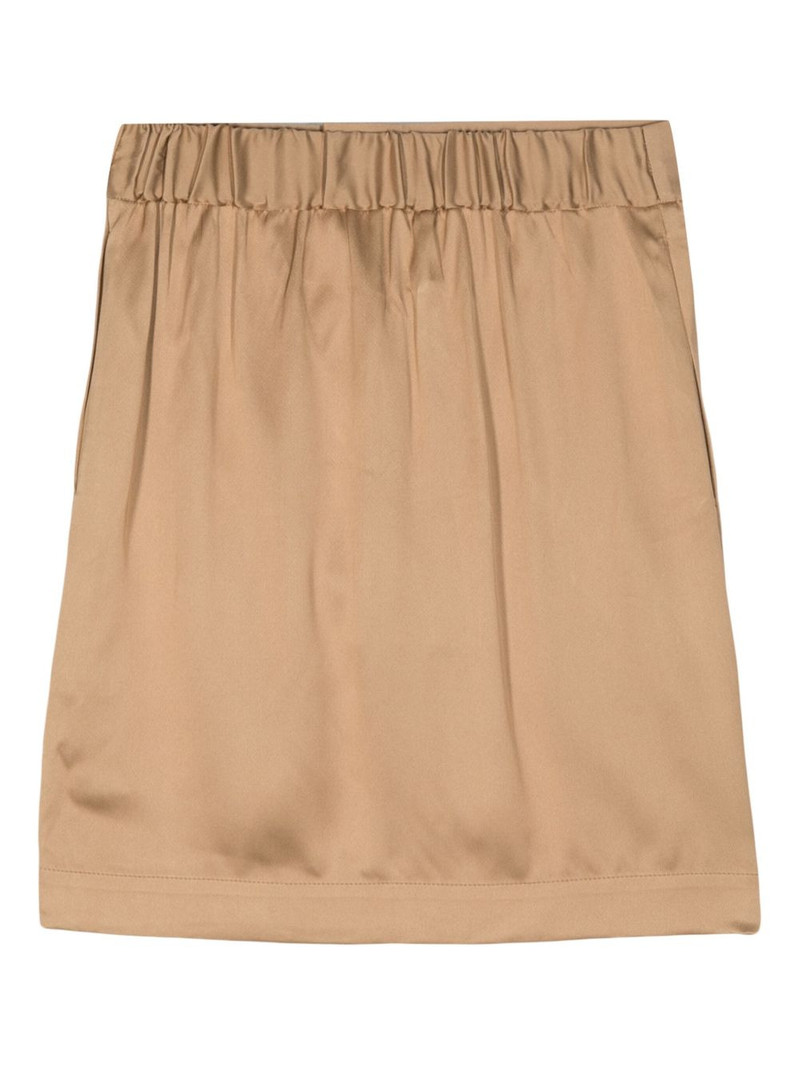 SA SU PHI panelled elasticated-waistband skirt outlook