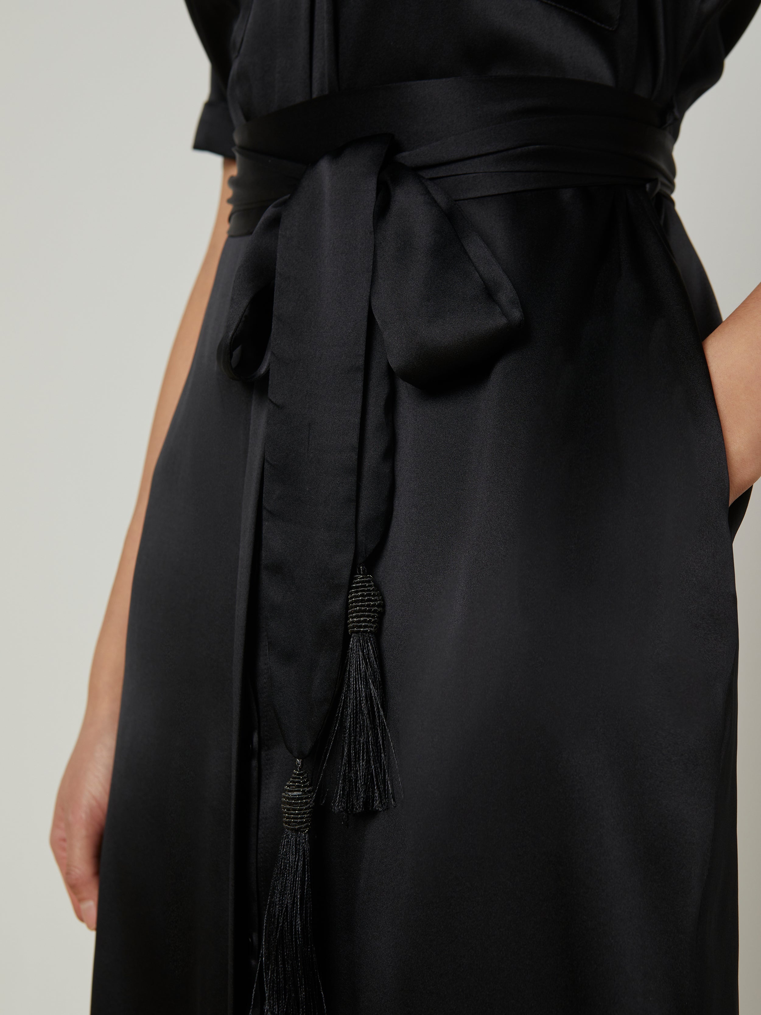 Klement Silk Shirt Dress - 4