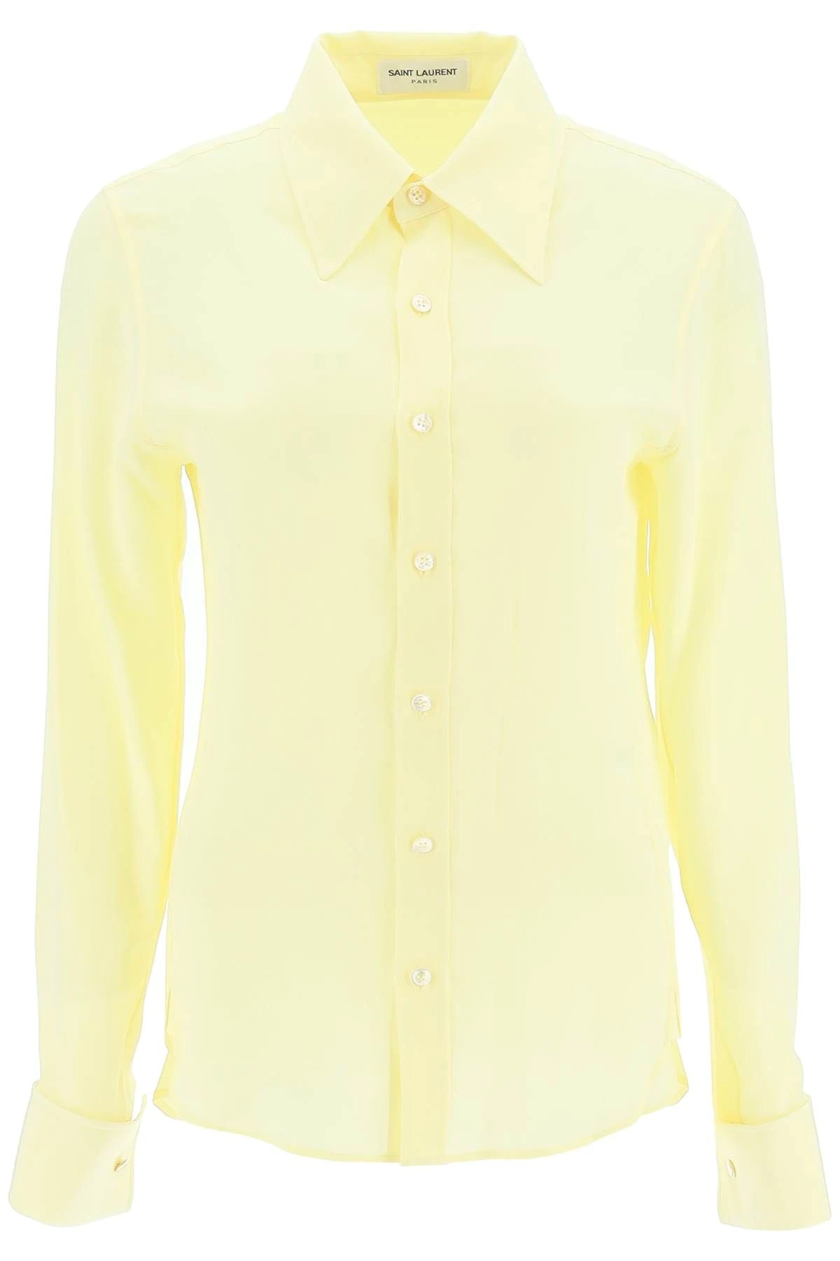 CREPE DE CHINE SILK SHIRT - 1