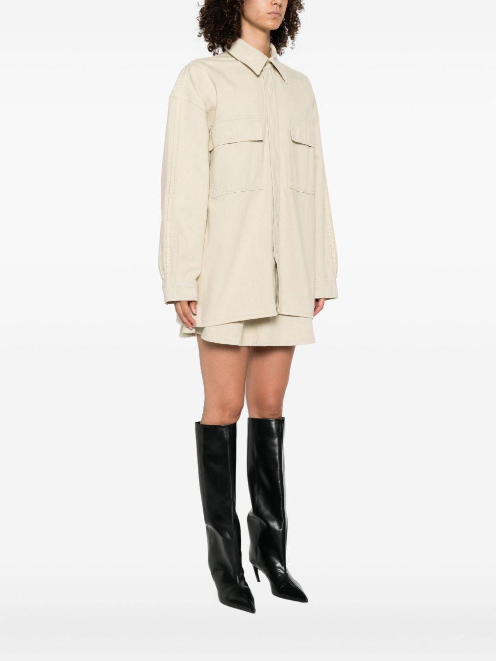 flap-pocket shirt jacket - 3