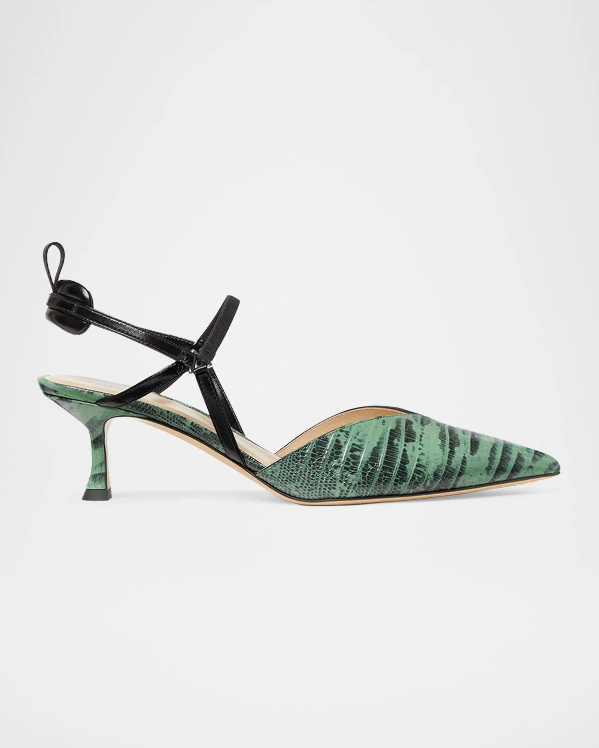 Very Colibri 55MM Snake-Embossed Slingback Pumps - 1