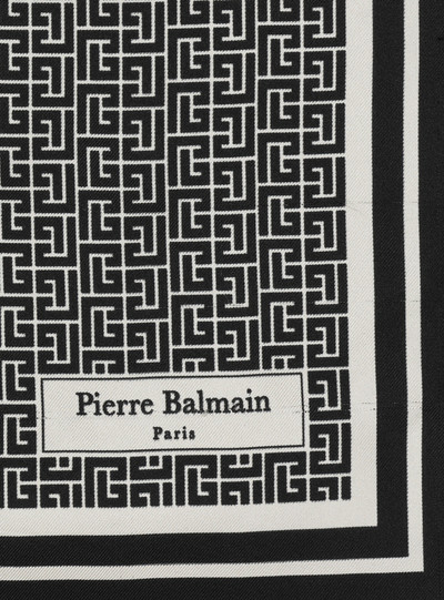 Balmain Monogram-printed scarf outlook