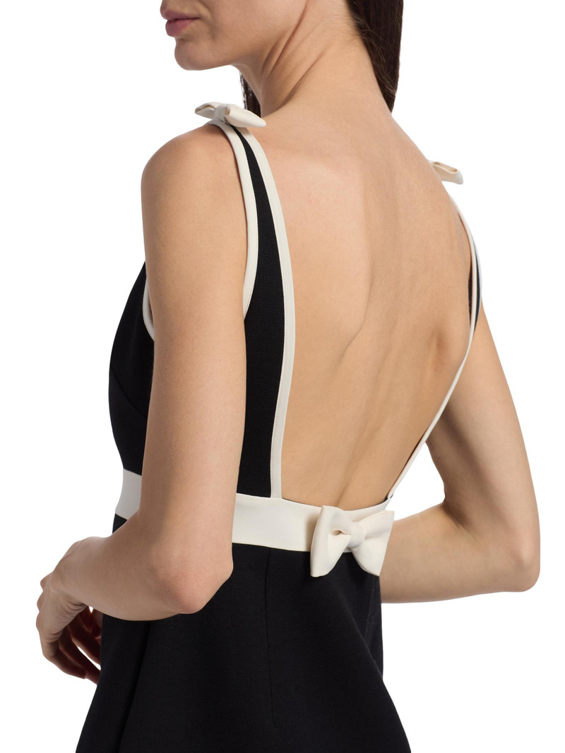 Women's Catrice Contrast Trim Bow Minidress - Black 6