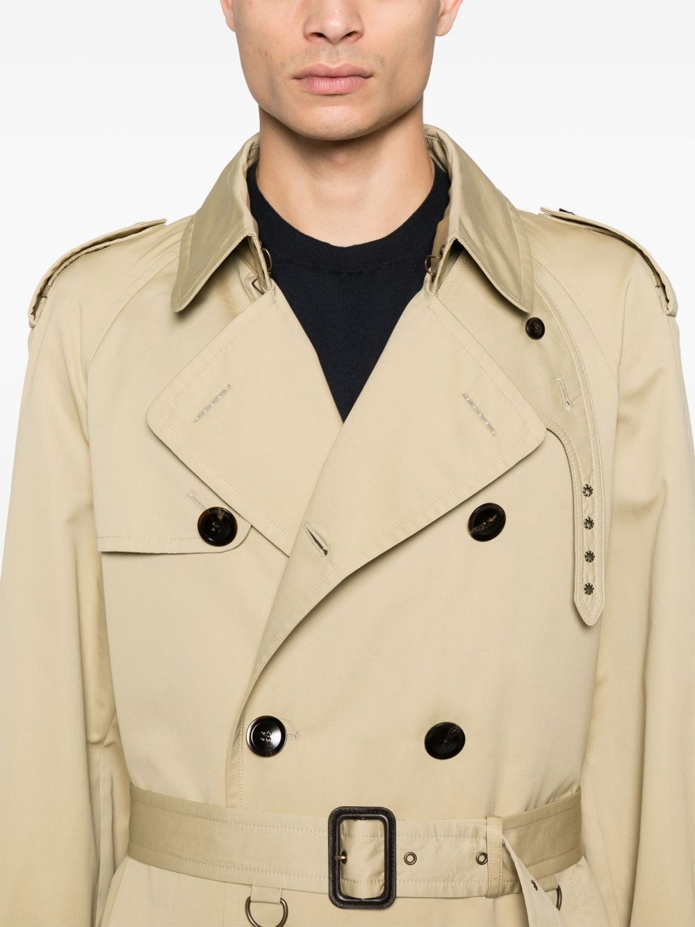 belted trench coat - 5