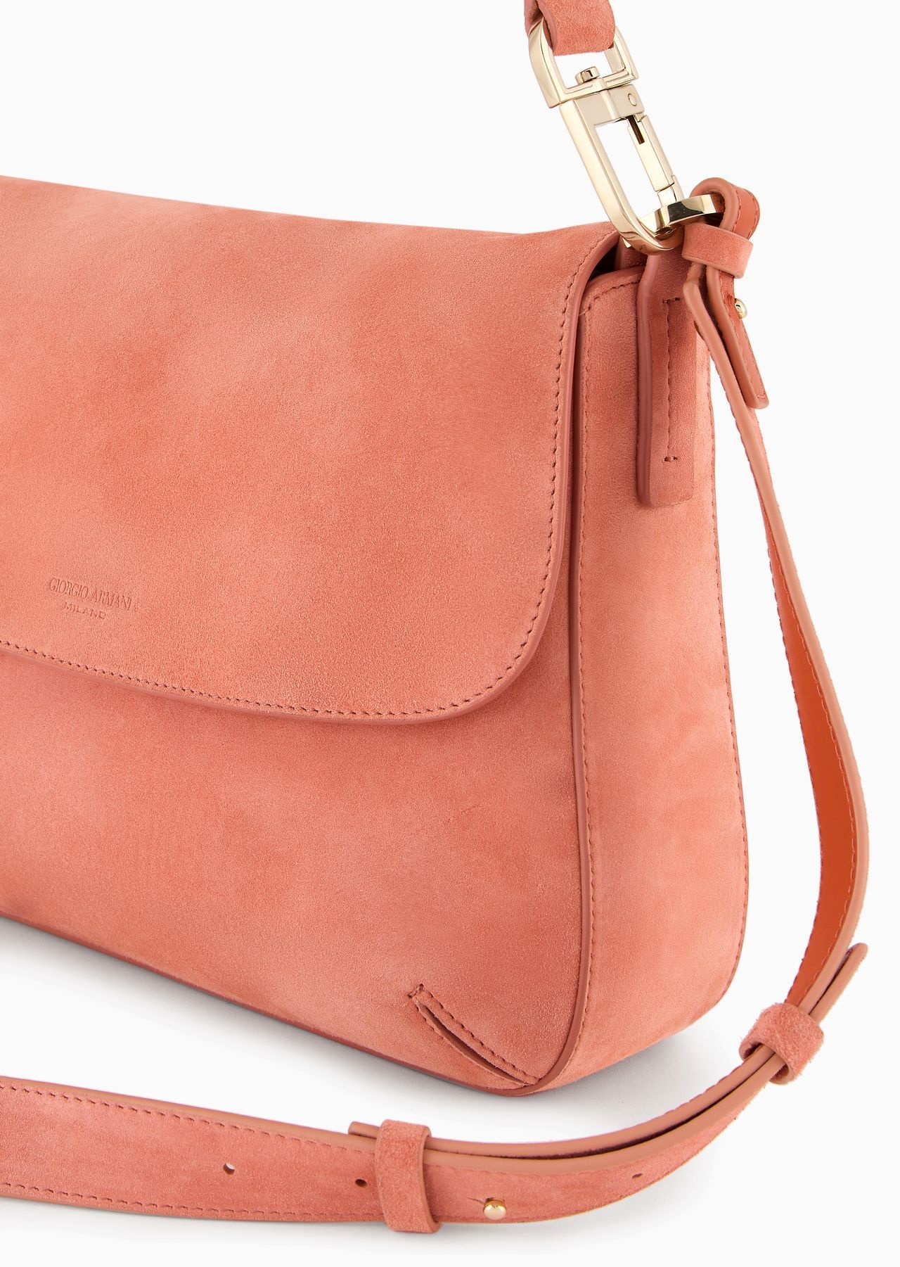Medium la Prima Soft baguette bag in suede - 5