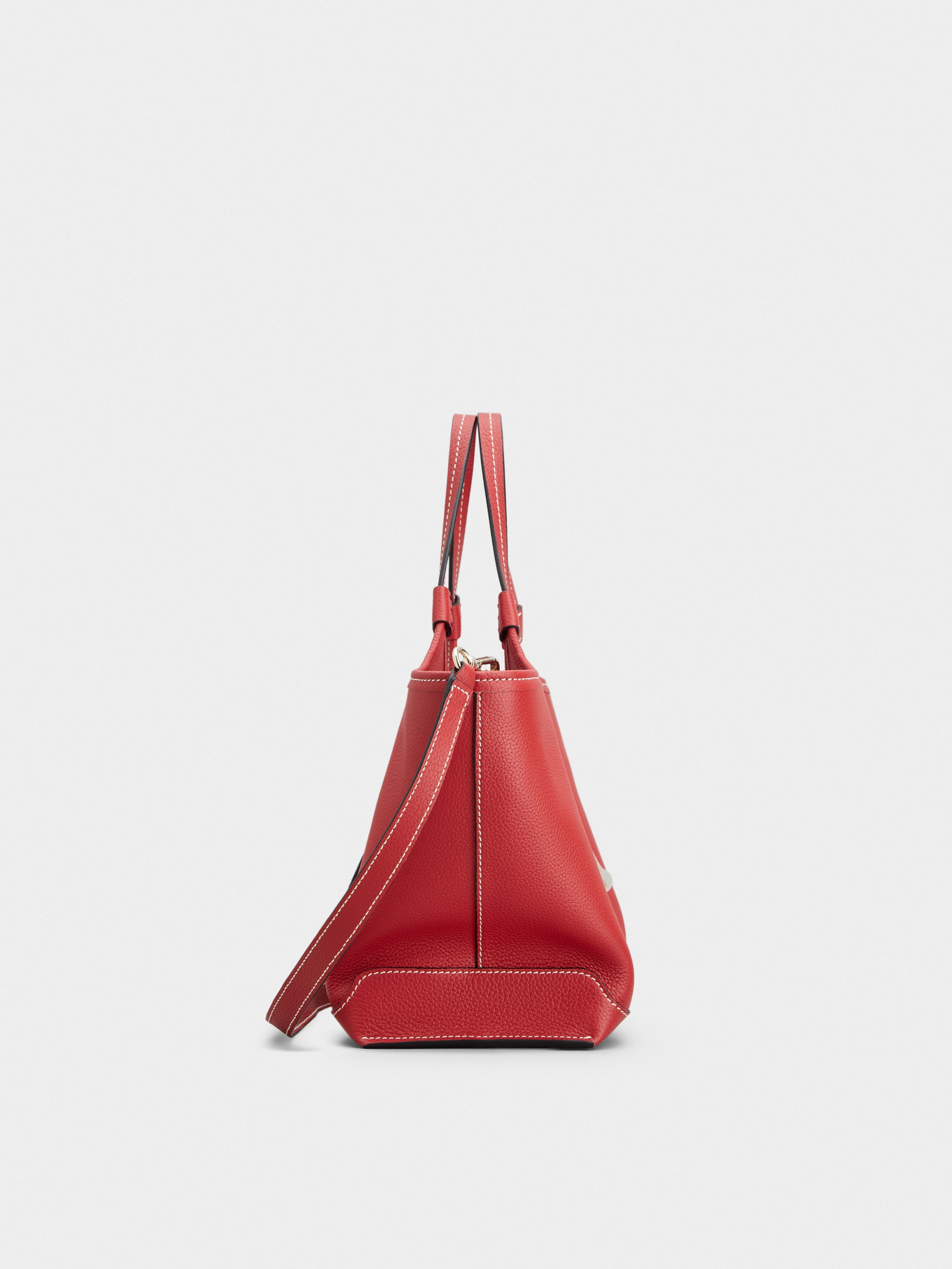 Viv' Choc Mini Shopping Bag in leather - 2