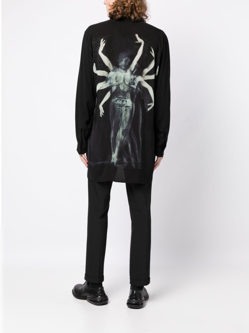 Asura-pattern long-sleeve shirt - 2