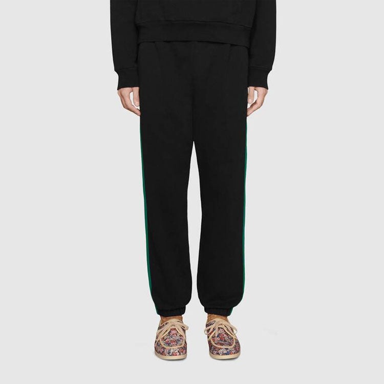 Gucci x THE NORTH FACE Crossover SS21 Webbing Printing Cotton Sports Pants/Trousers/Joggers Black 65 - 4
