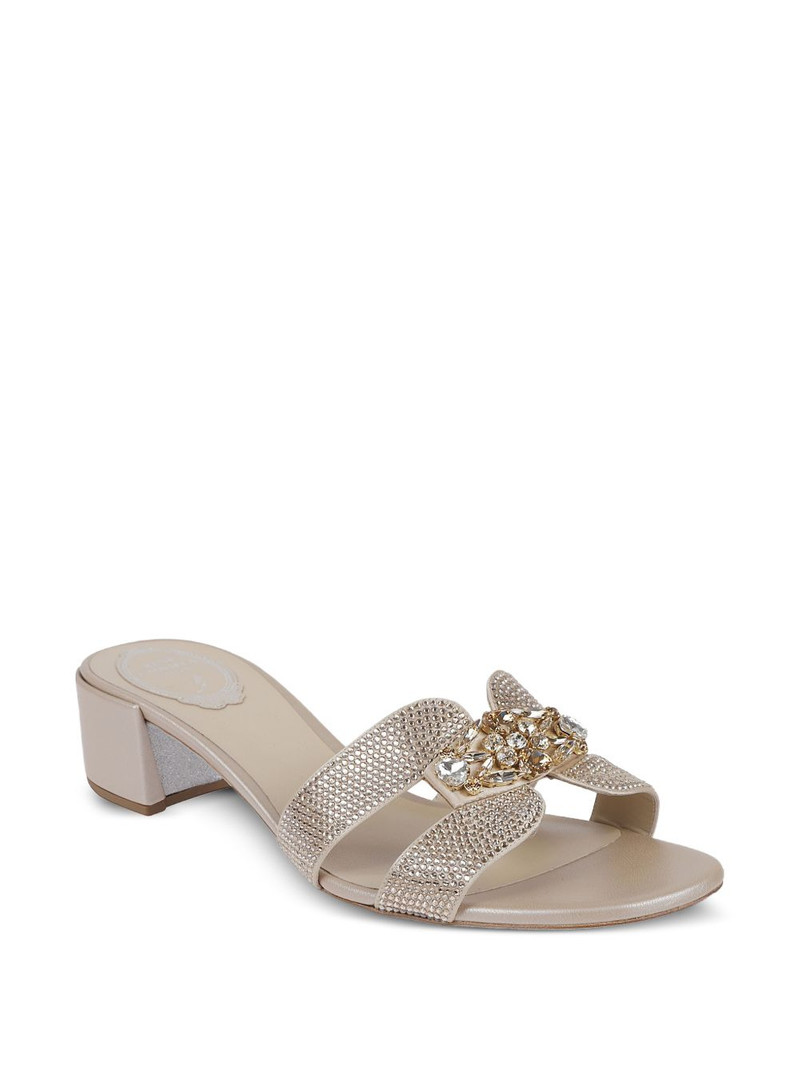 RENE CAOVILLA crystal-embellished sandals outlook