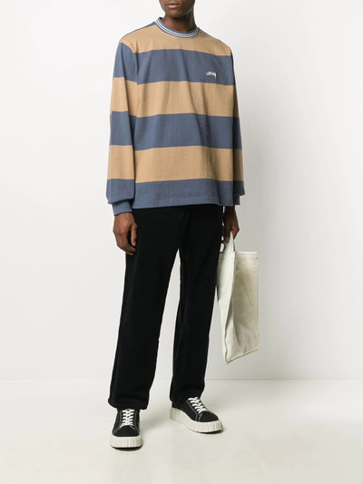 Stüssy striped crewneck sweatshirt outlook