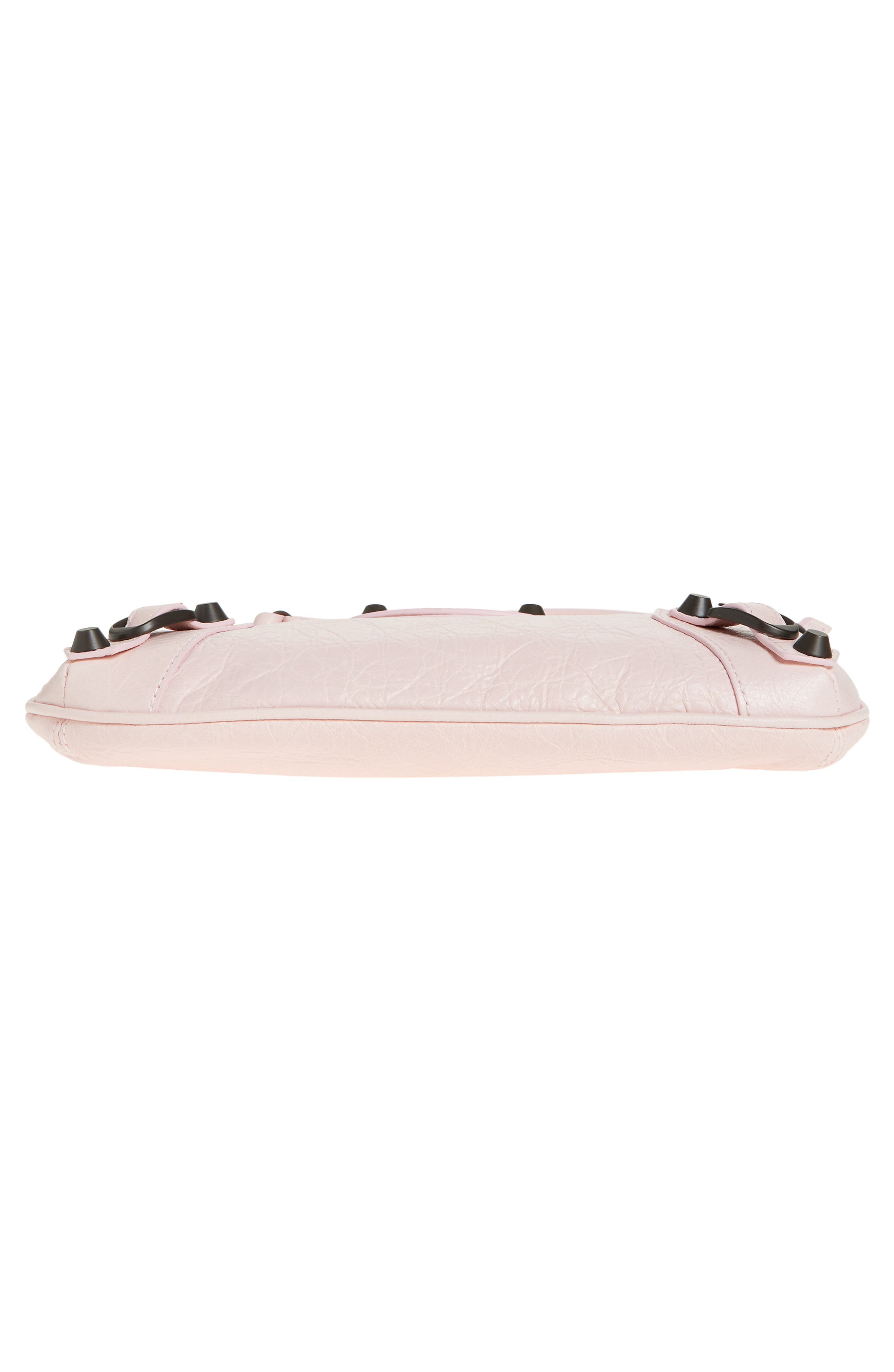 Balenciaga Le City Leather Pouch on a Strap in Petal Pink at Nordstrom - 5