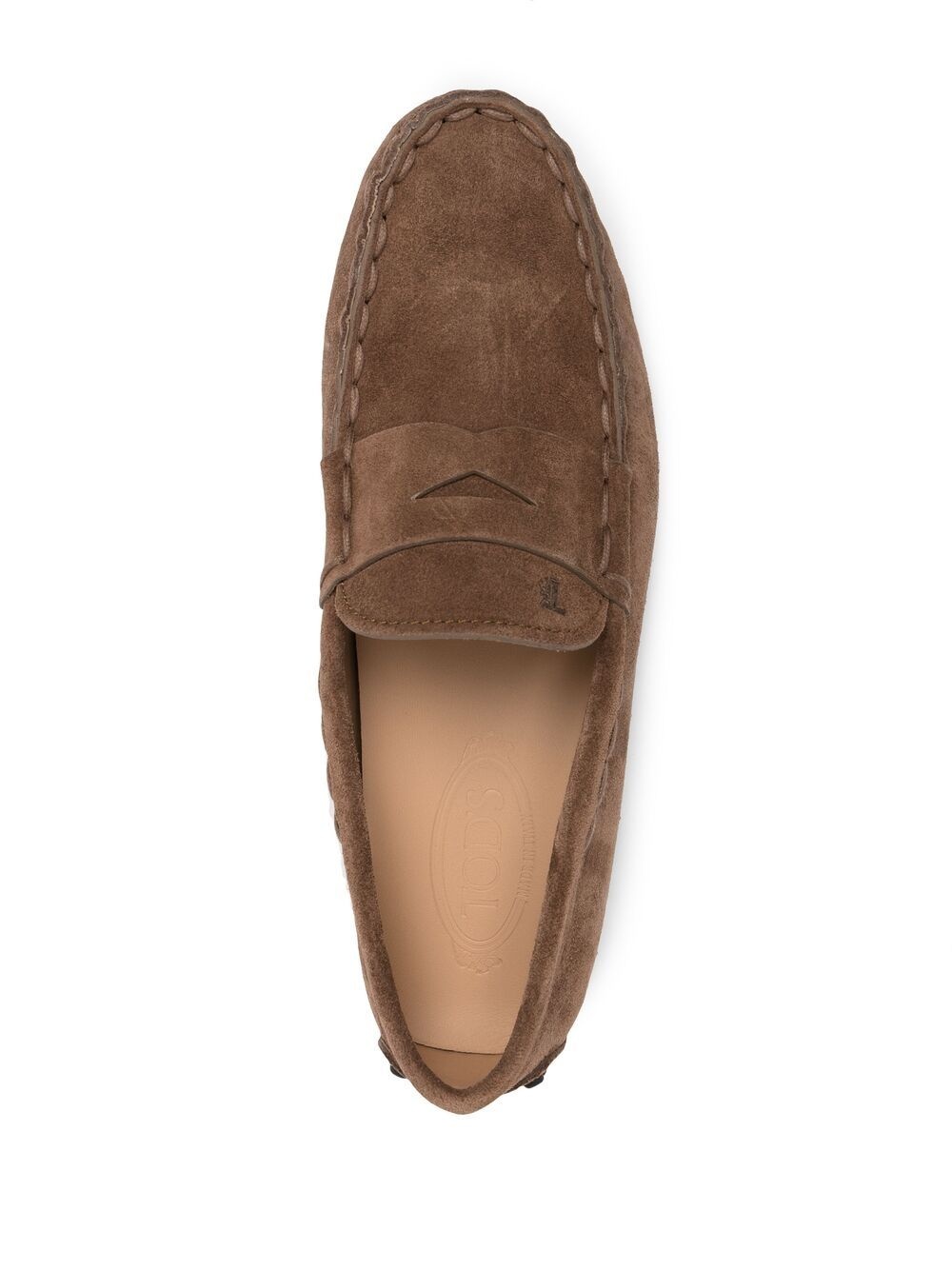 suede penny loafers - 4