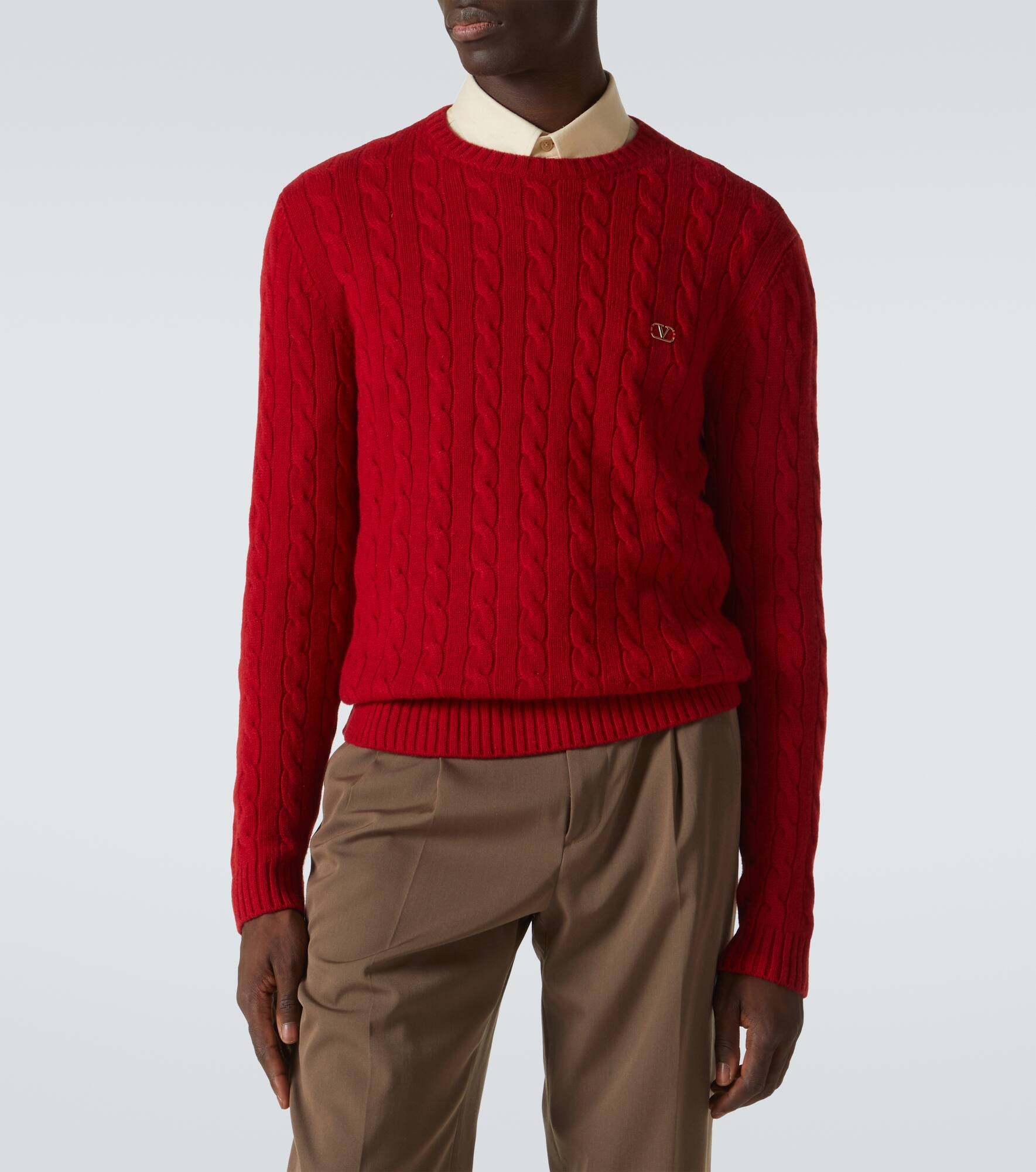 Cable-knit cashmere sweater - 3