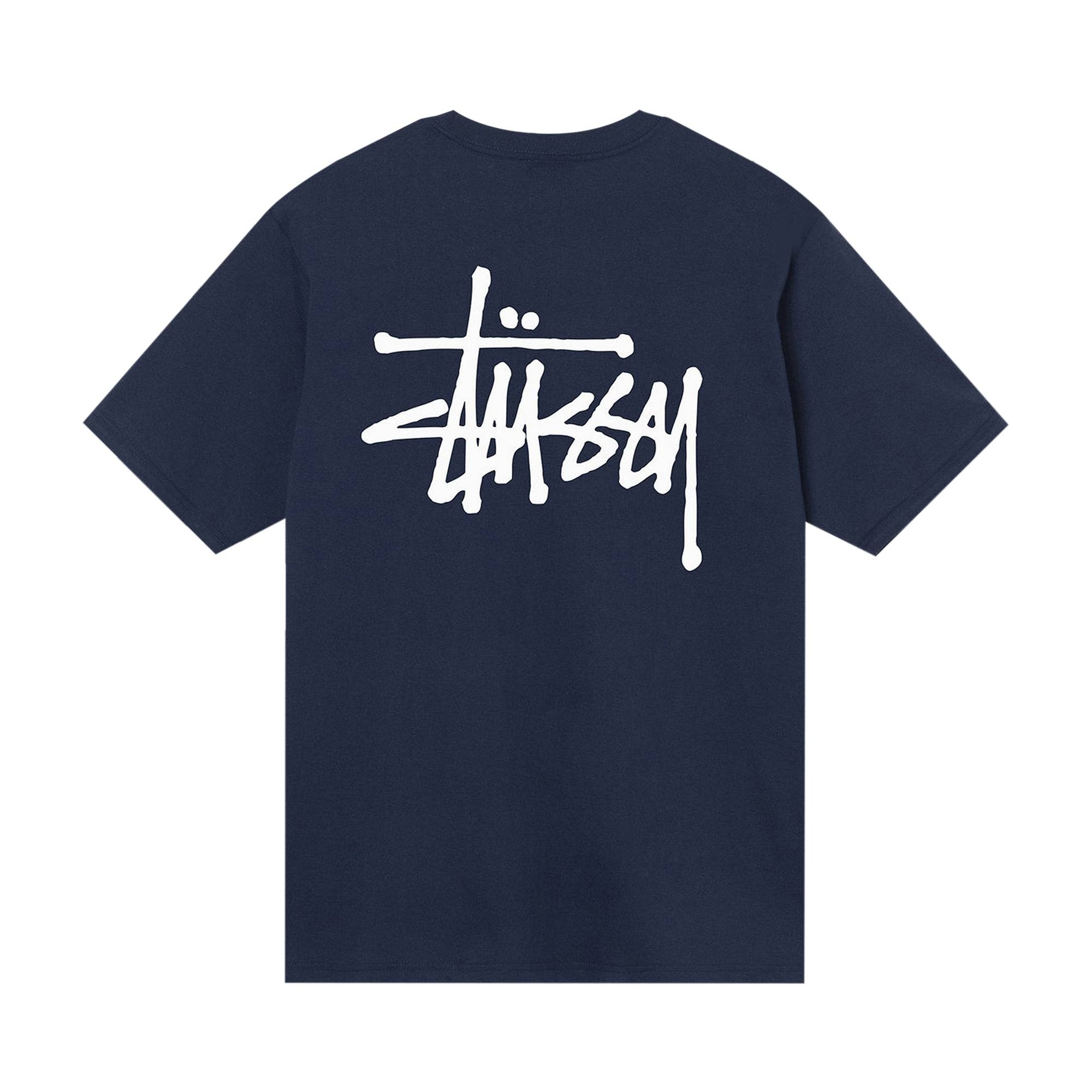 Stussy Basic Tee 'Navy' - 2