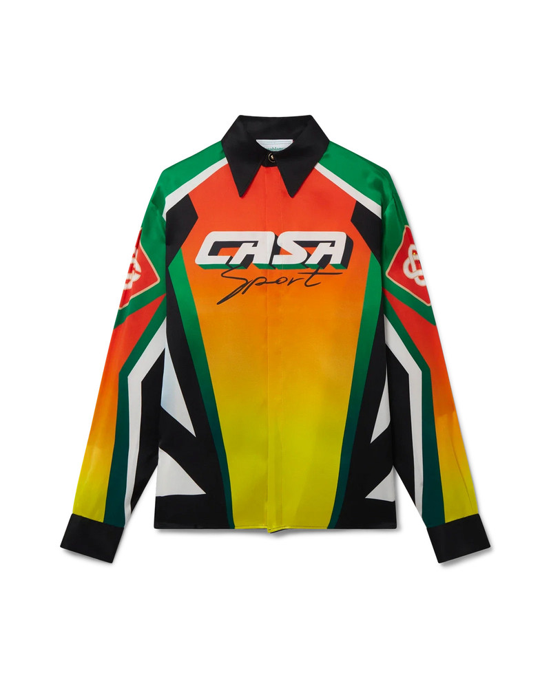 CASABLANCA Casa Moto Sport Silk Shirt outlook