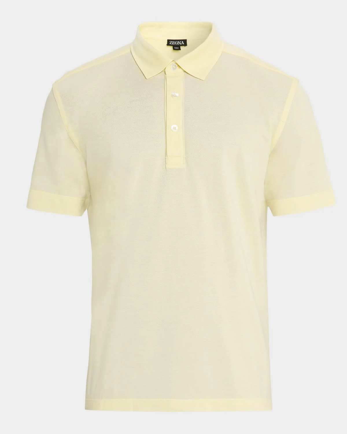 Men's Linen Pique Polo Shirt - 1