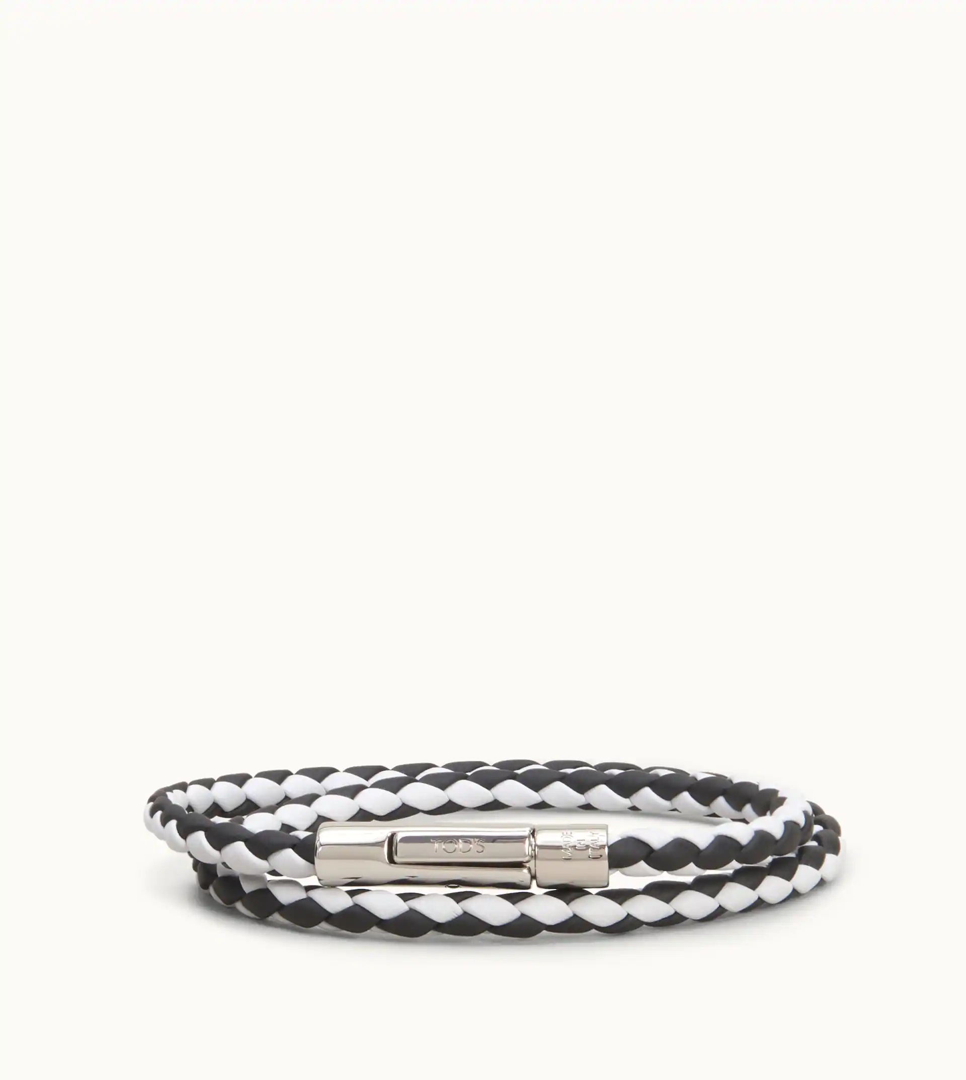 MYCOLORS BRACELET IN LEATHER - GREY, BLACK - 1