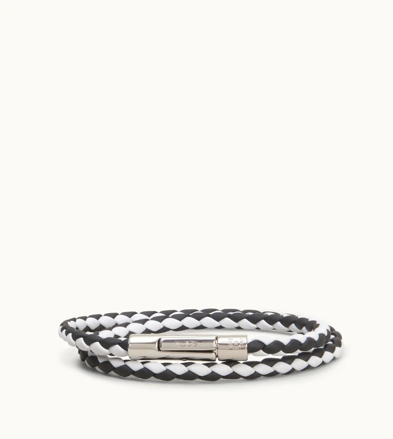 MYCOLORS BRACELET IN LEATHER - GREY, BLACK 1