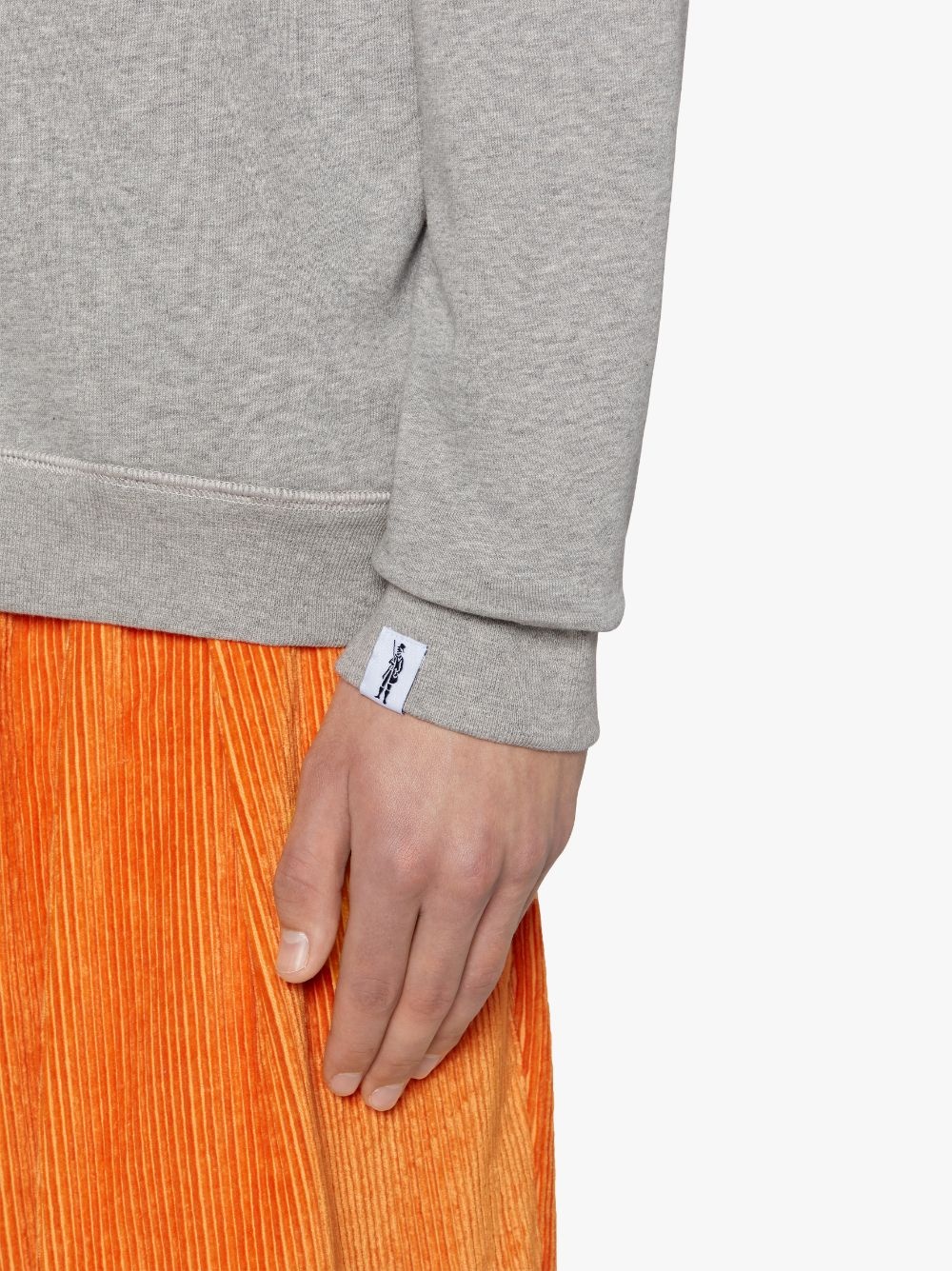 GREY X NAVY COTTON CREW NECK SWEATSHIRT | GJM-207 - 6