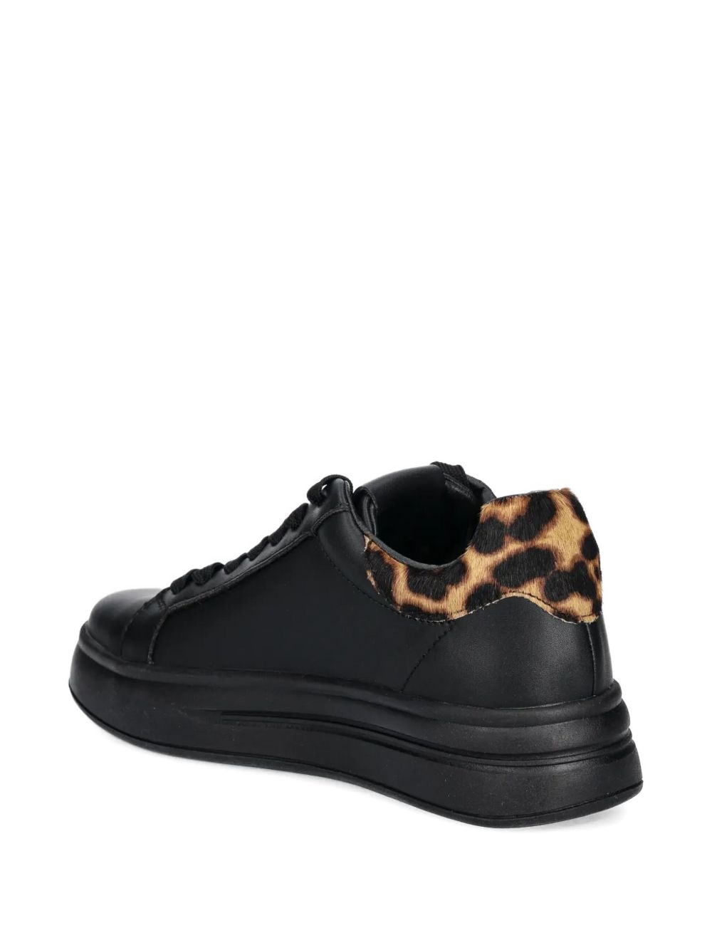 leopard-print heel sneakers - 3