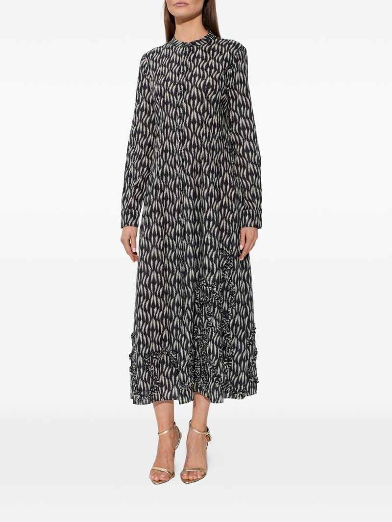 Laurentine ruffled print midi dress 3