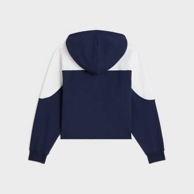 CELINE Two-tone Celine hoodie in cotton fleece outlook