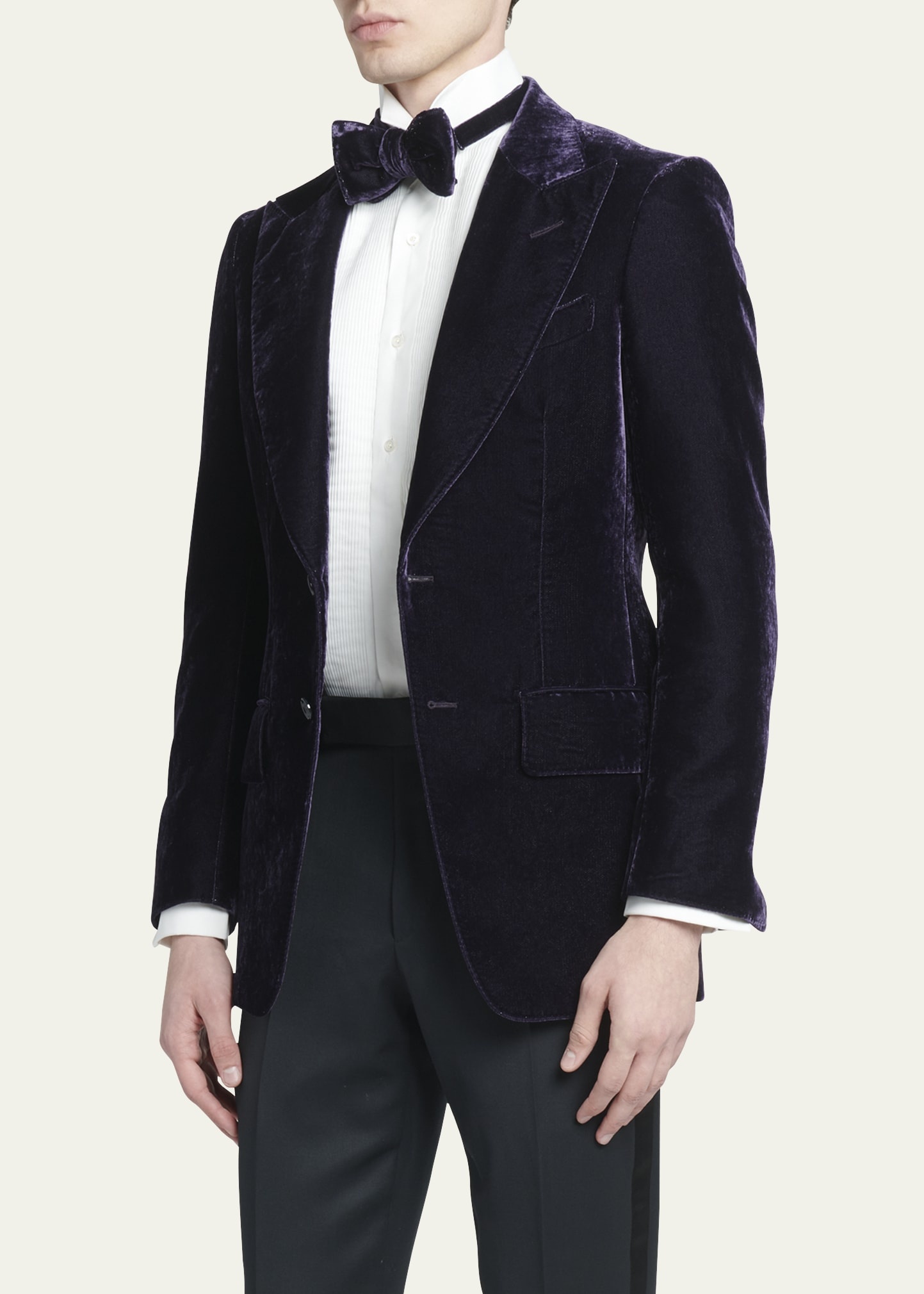 Men's Atticus Sparkly Velvet Dinner Jacket - 4