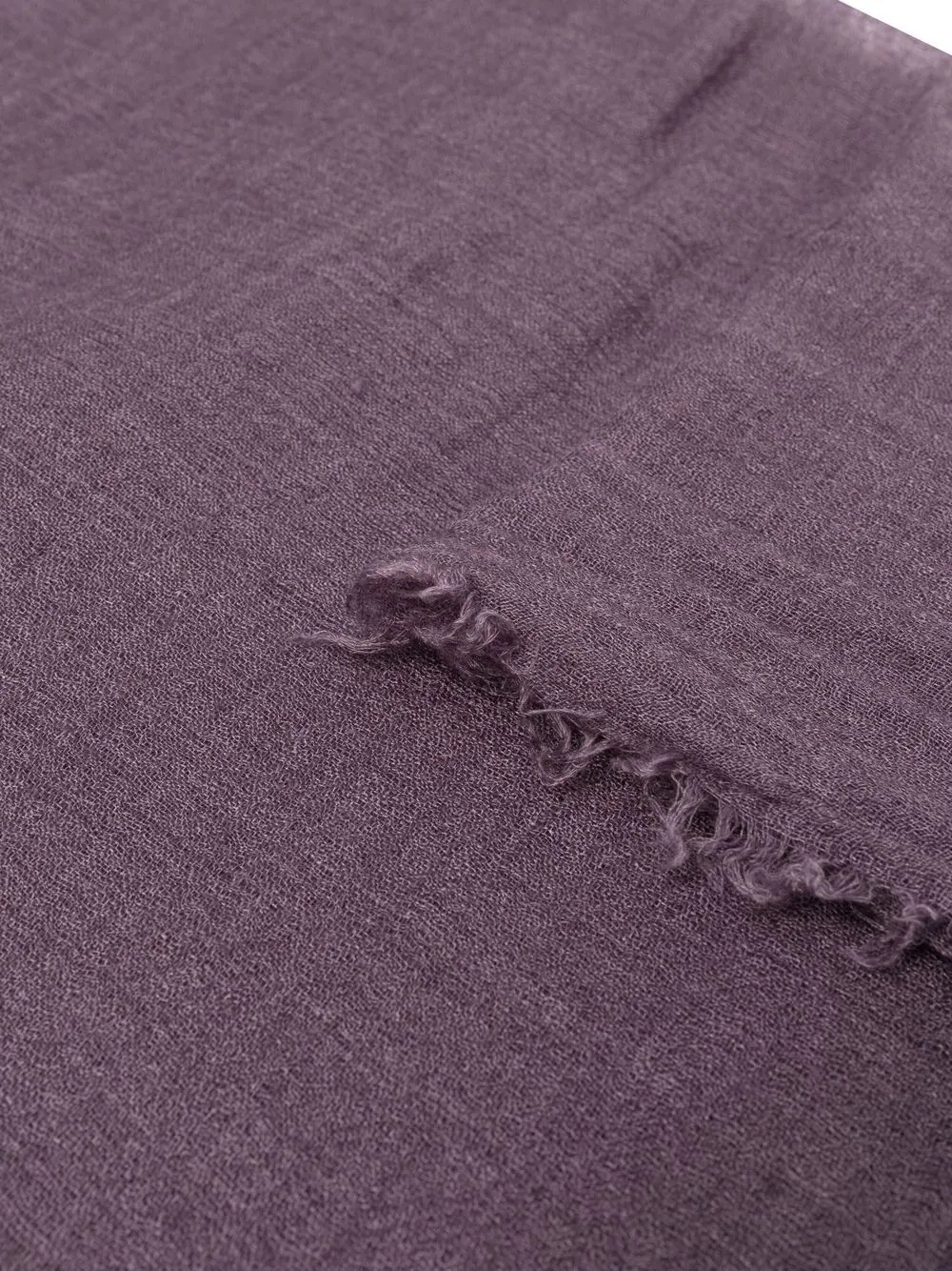 frayed-edge cashmere scarf - 3