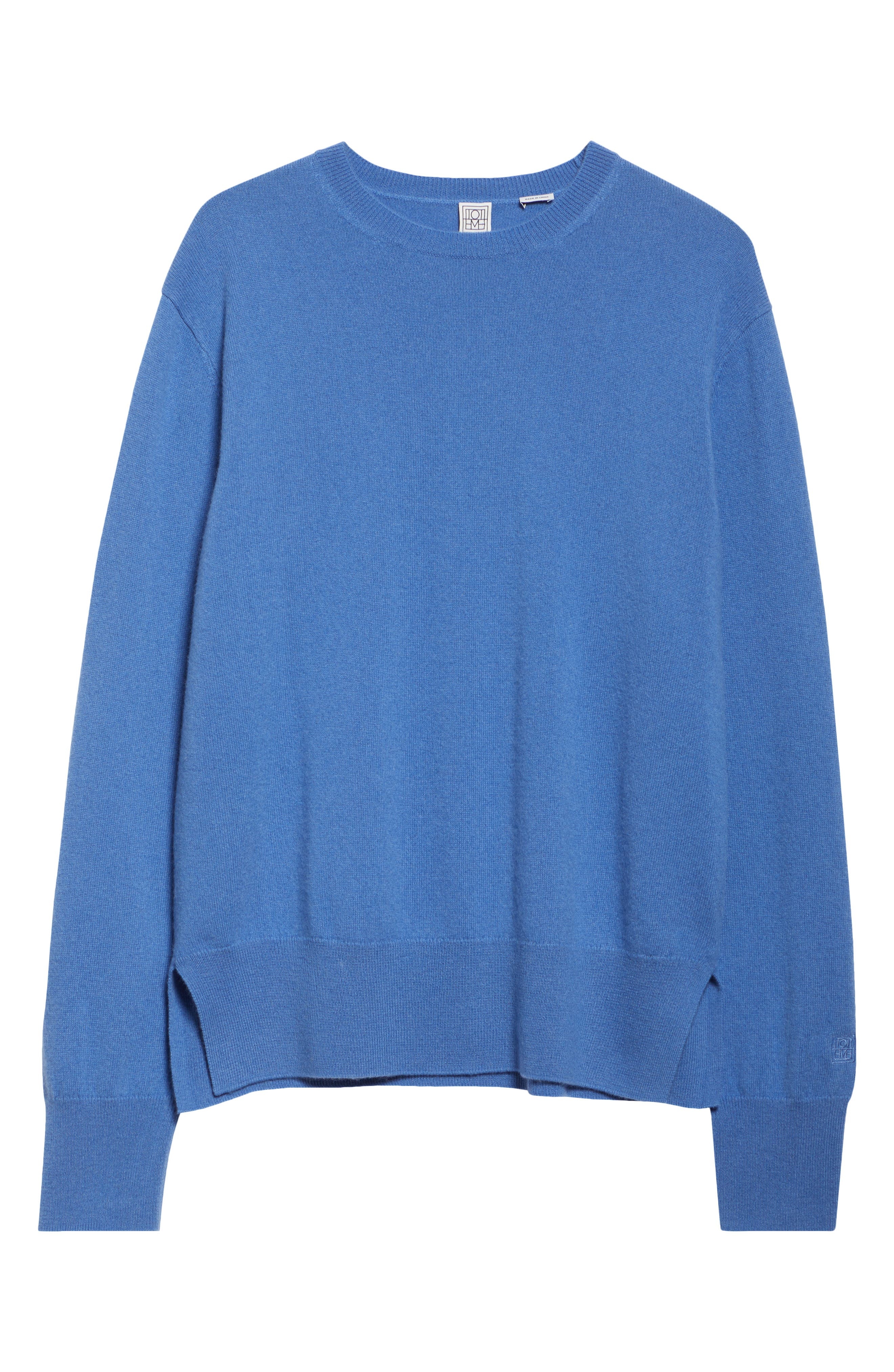 TOTEME Cashmere Crewneck Sweater in Azure at Nordstrom - 5